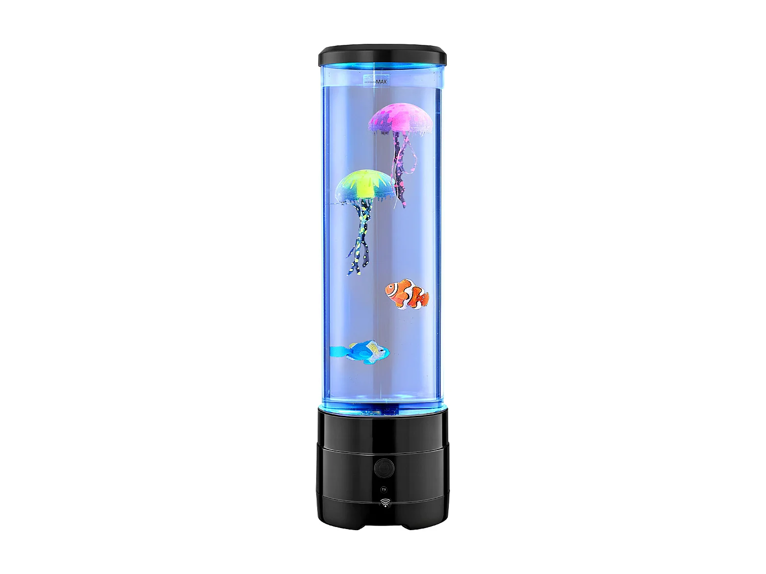 Lampe à Bulles SucceBuy à Poissons Méduses Flottants, 38.2 cm, 16 Effets de Lumières Changeantes de Couleur, pour Chambre à Coucher, Décoration Intérieure