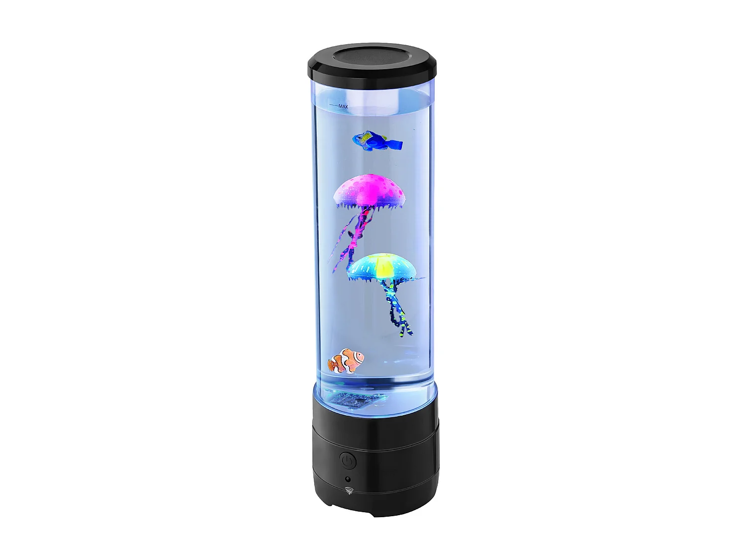 Lampe à Bulles SucceBuy à Poissons Méduses Flottants, 38.2 cm, 16 Effets de Lumières Changeantes de Couleur, pour Chambre à Coucher, Décoration Intérieure
