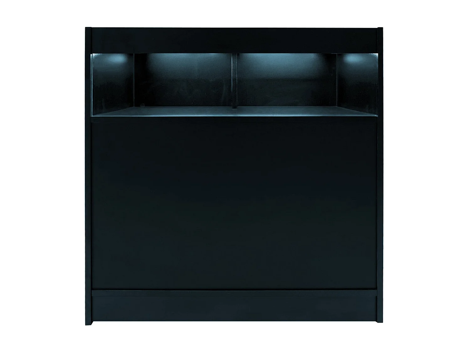 Conjunto de BalcÃµes Comerciais com Luz LED "THESEUS" LM60+ 2x B900 â€“ cor Preto