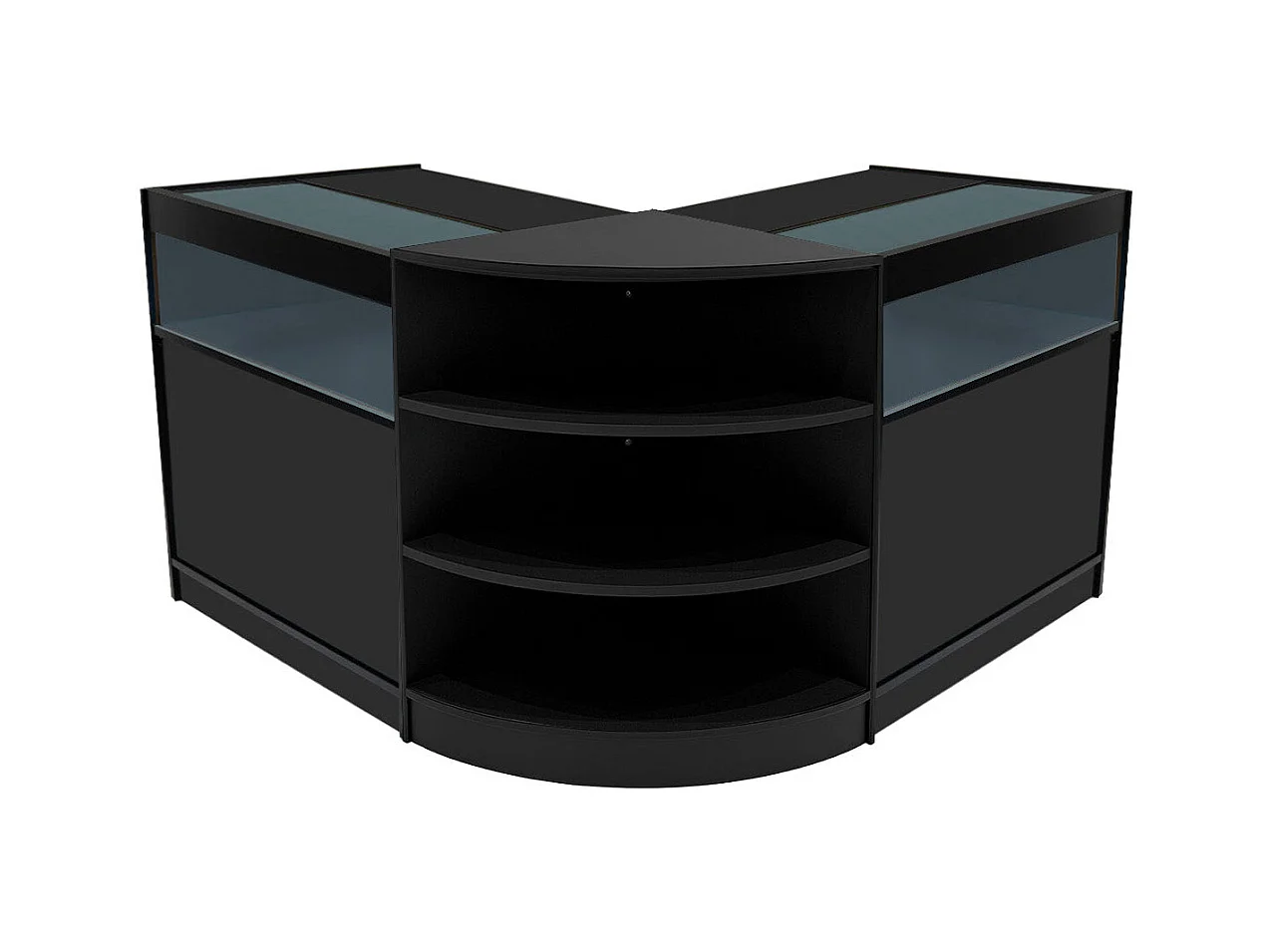 Comptoirs de Vente à LED Ensemble Theseus - Noir LM60, 2 x B900