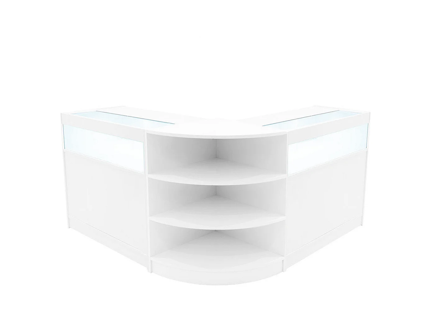 Comptoirs de Vente à LED Ensemble Theseus - Blanc LM60, 2 x B900