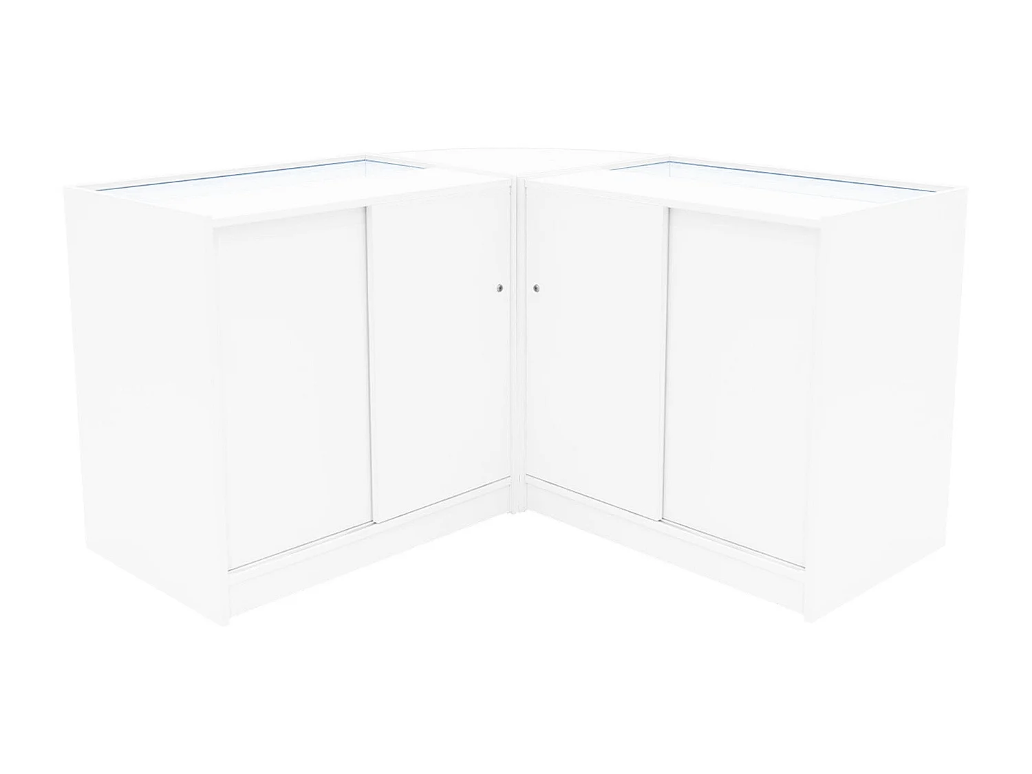 Set Mostradores Comerciales con Luz LED"THESEUS" LM60+ 2x B900 – Blanco