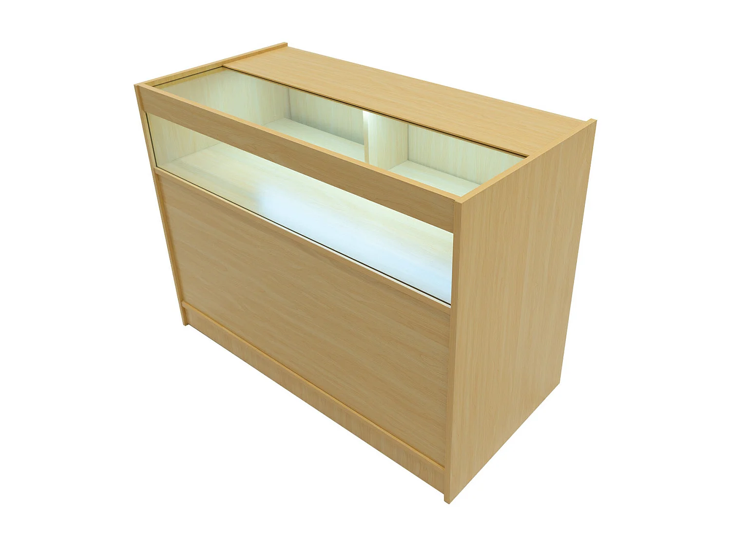 Comptoirs de Vente à LED Ensemble Theseus - Érable LM60, 2 x B1200