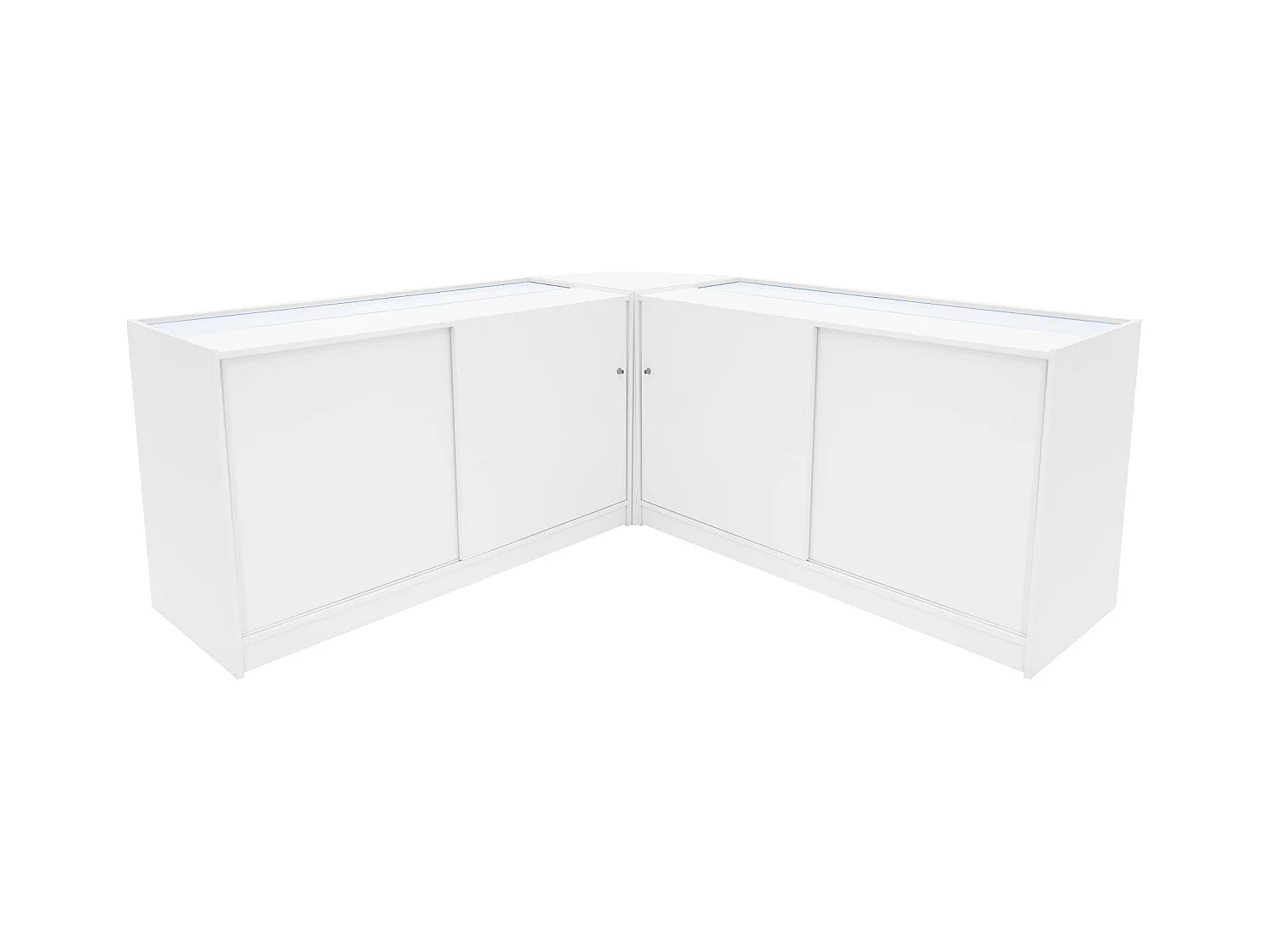 Theseus LED Verkaufstheken-Set LM60 + B1500 (2 Stück) – Weiß