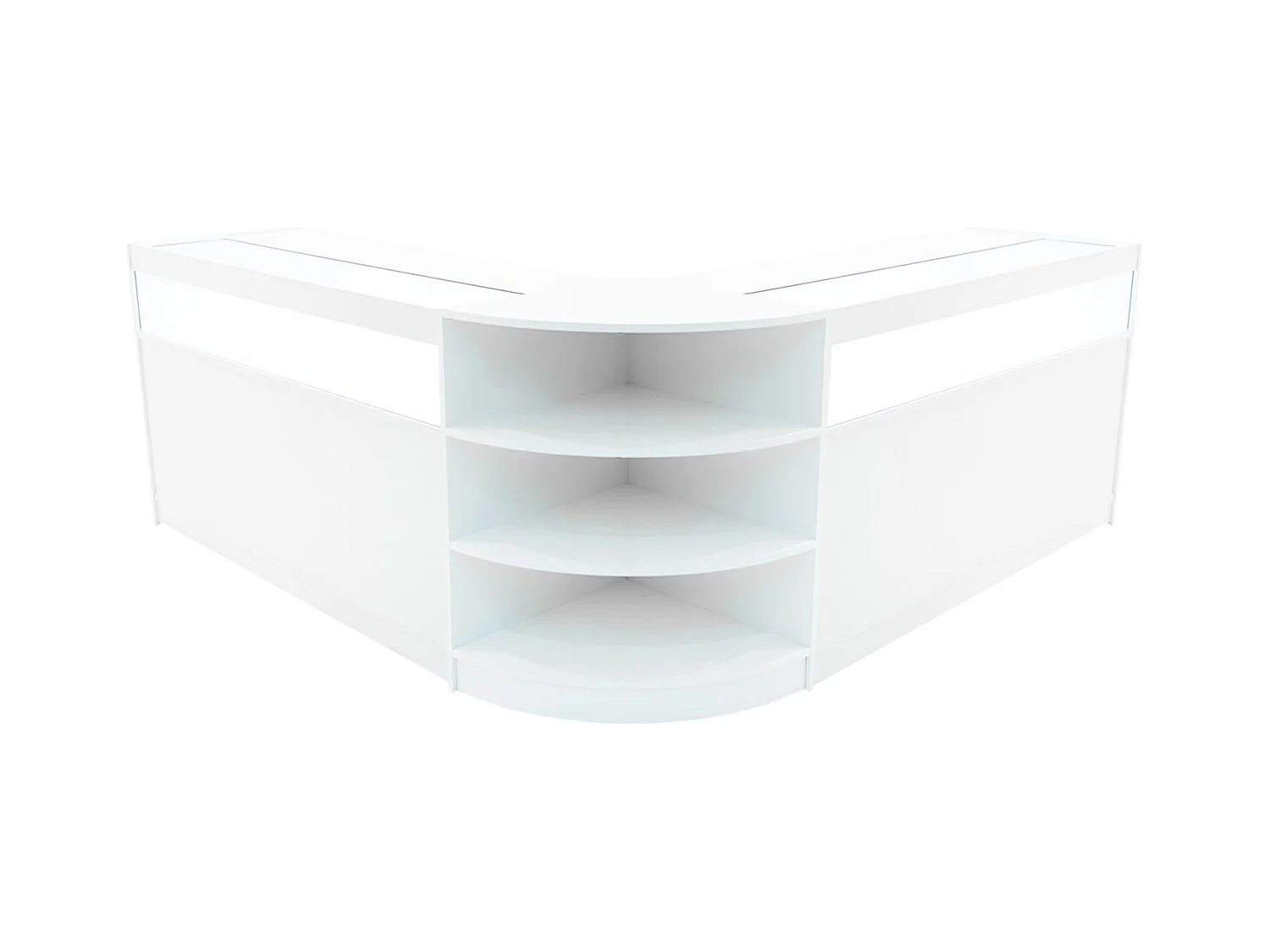 Comptoirs de Vente à LED Ensemble Theseus - Blanc LM60, 2 x B1500