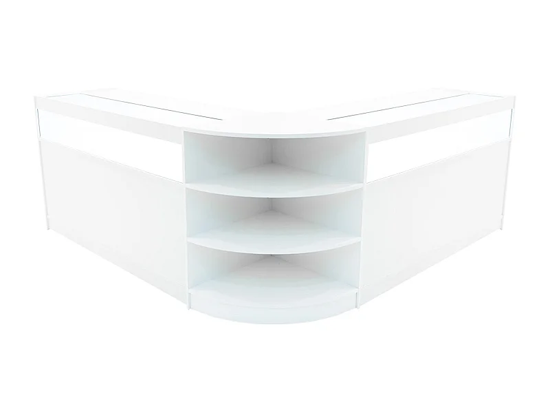 Set Mostradores Comerciales con Luz LED"THESEUS" LM60+ 2x B1500 – Blanco