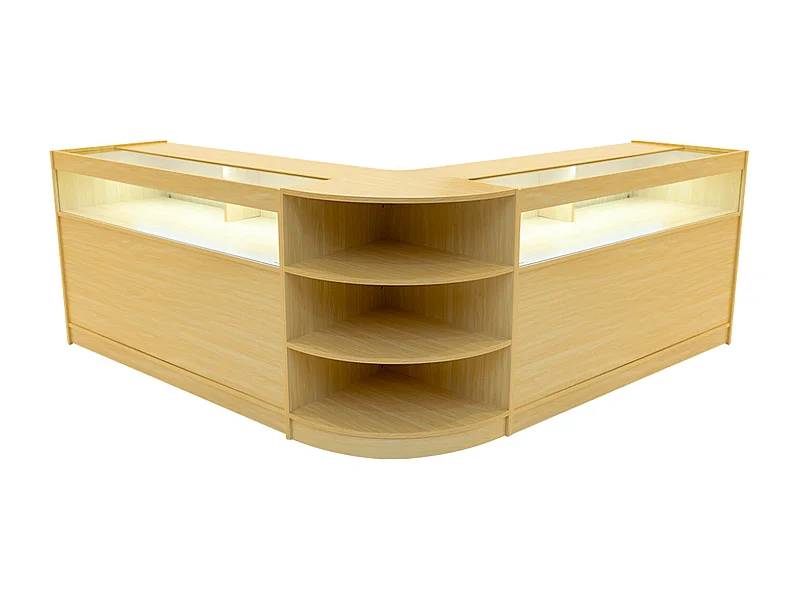 Theseus LED Winkel Toonbank Set LM60 & 2 x B1500 - Esdoorn