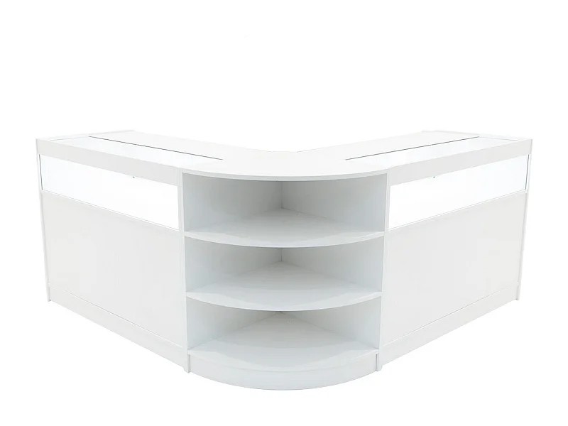 Set Mostradores Comerciales con Luz LED"THESEUS" LM60+ 2x B1200 – Blanco