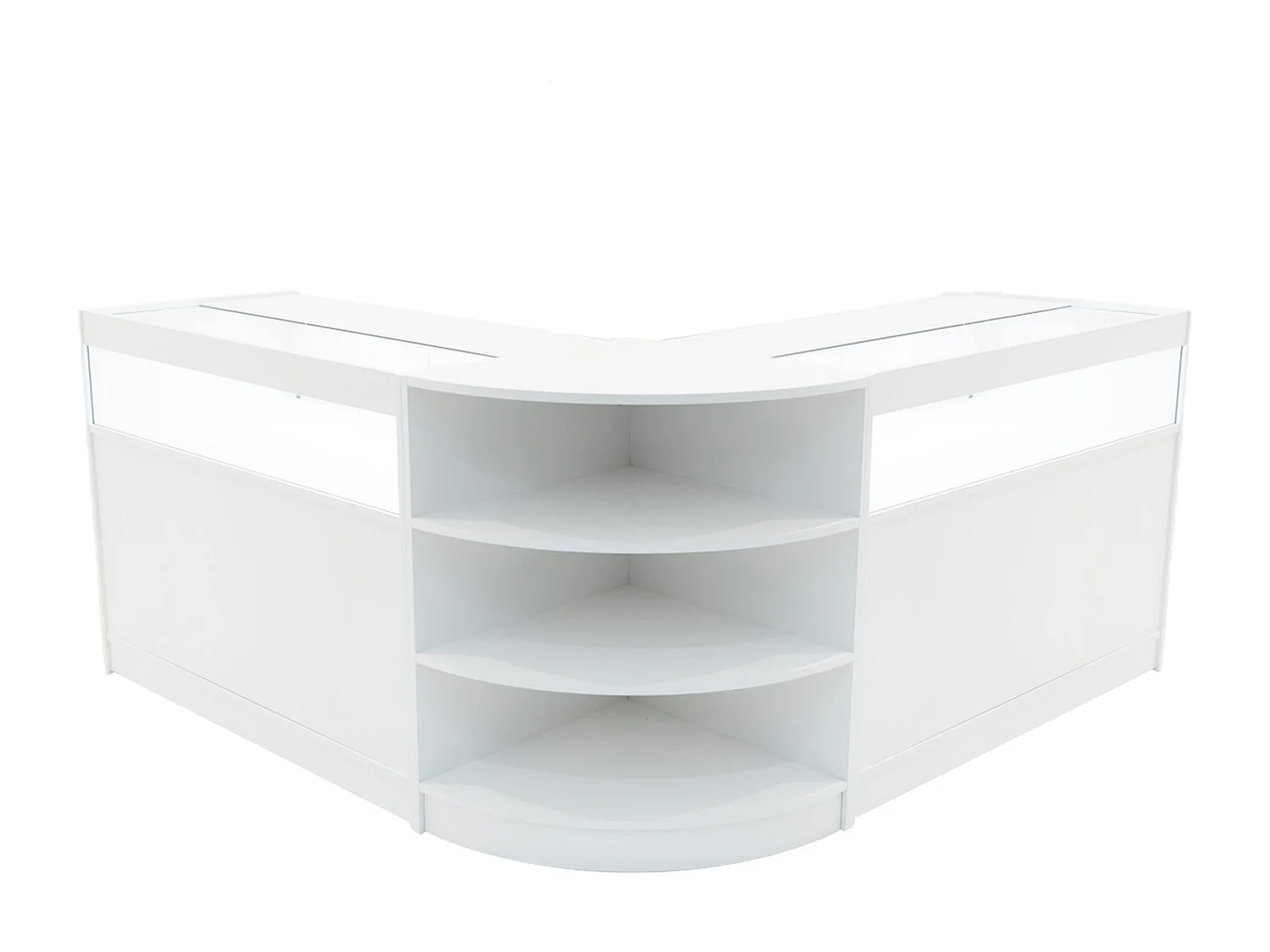 Comptoirs de Vente à LED Ensemble Theseus - Blanc LM60, 2 x B1200