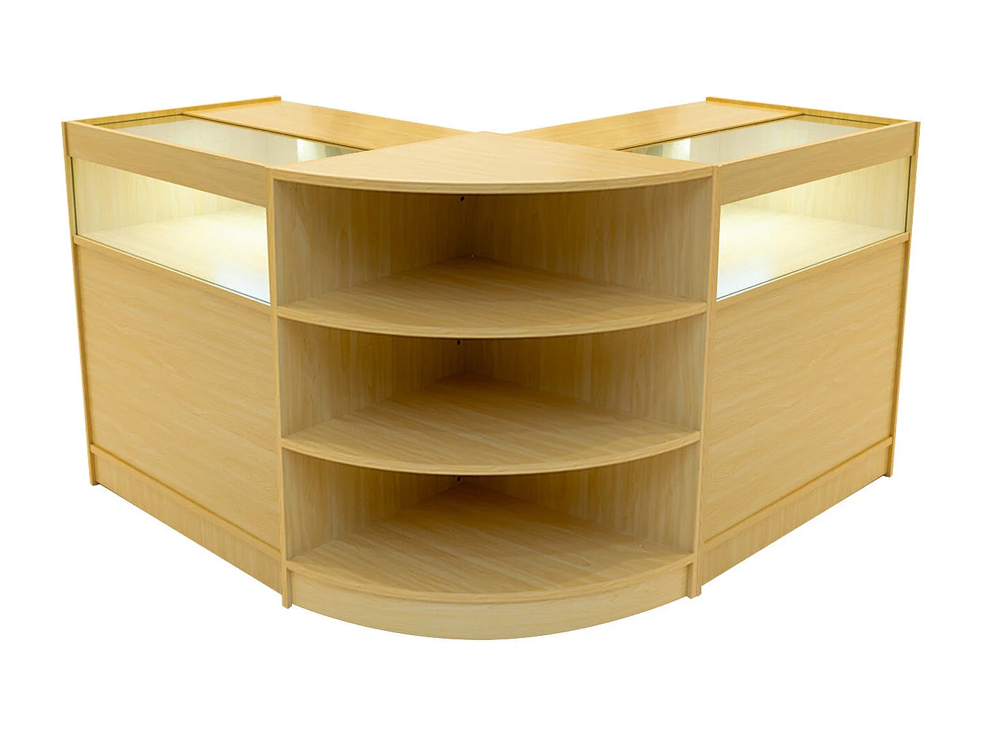 Theseus LED Winkel Toonbank Set LM60 & 2 x B900 - Esdoorn