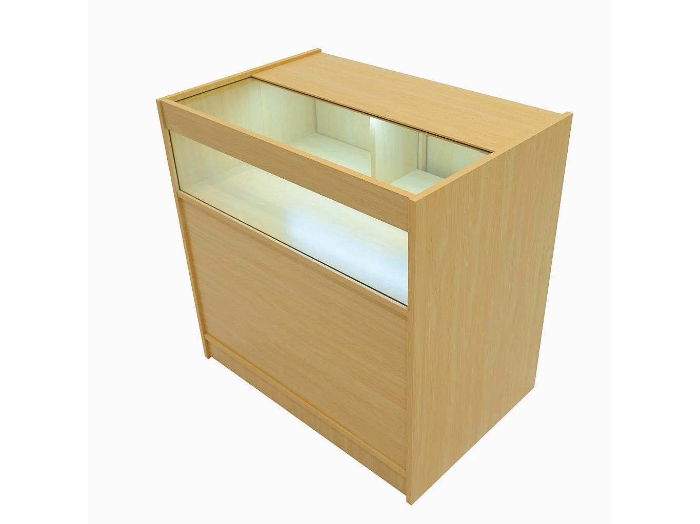 Theseus LED Winkel Toonbank Set LM60 & 2 x B900 - Esdoorn