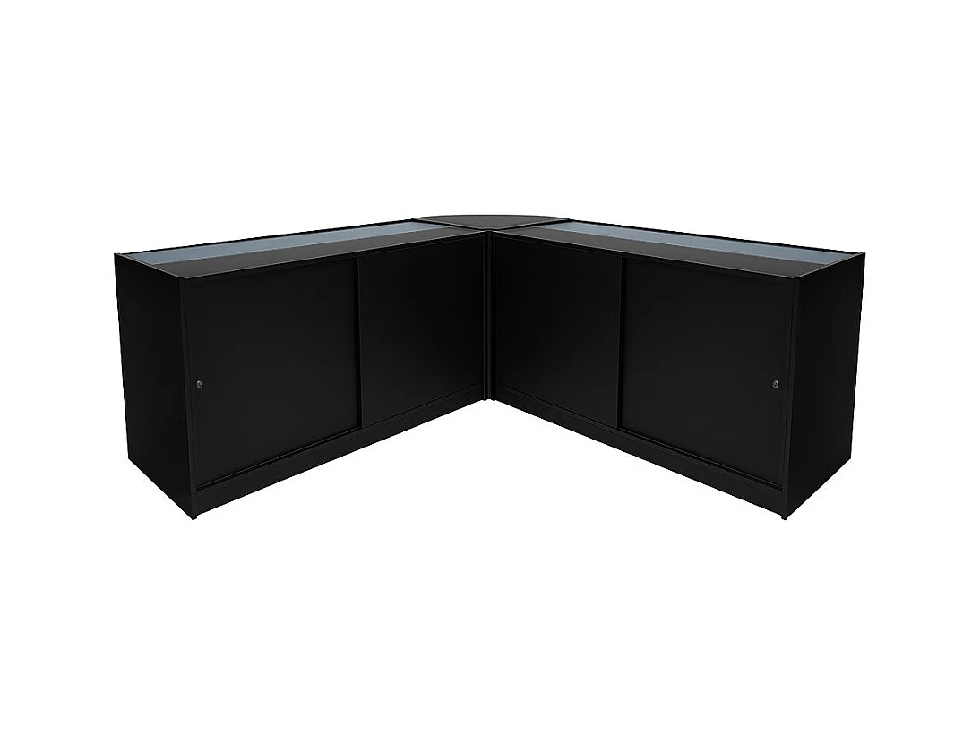 Theseus LED Verkaufstheken-Set LM60 + B1500 (2 Stück) – Schwarz