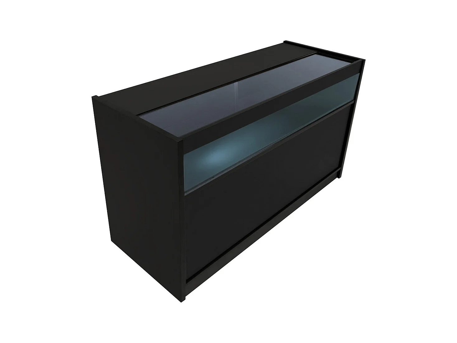 Comptoirs de Vente à LED Ensemble Theseus - Noir LM60, 2 x B1500