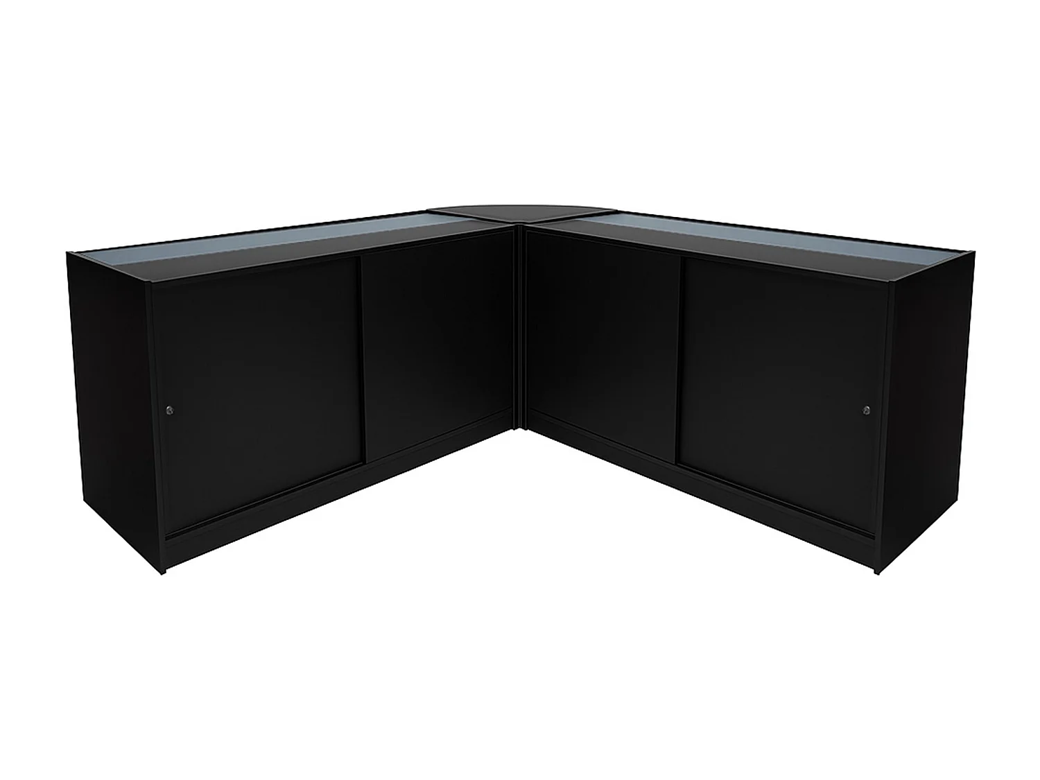 Zestaw oświetlenia sklepowego Theseus LED LM60 i 2 x B1500 – czarny