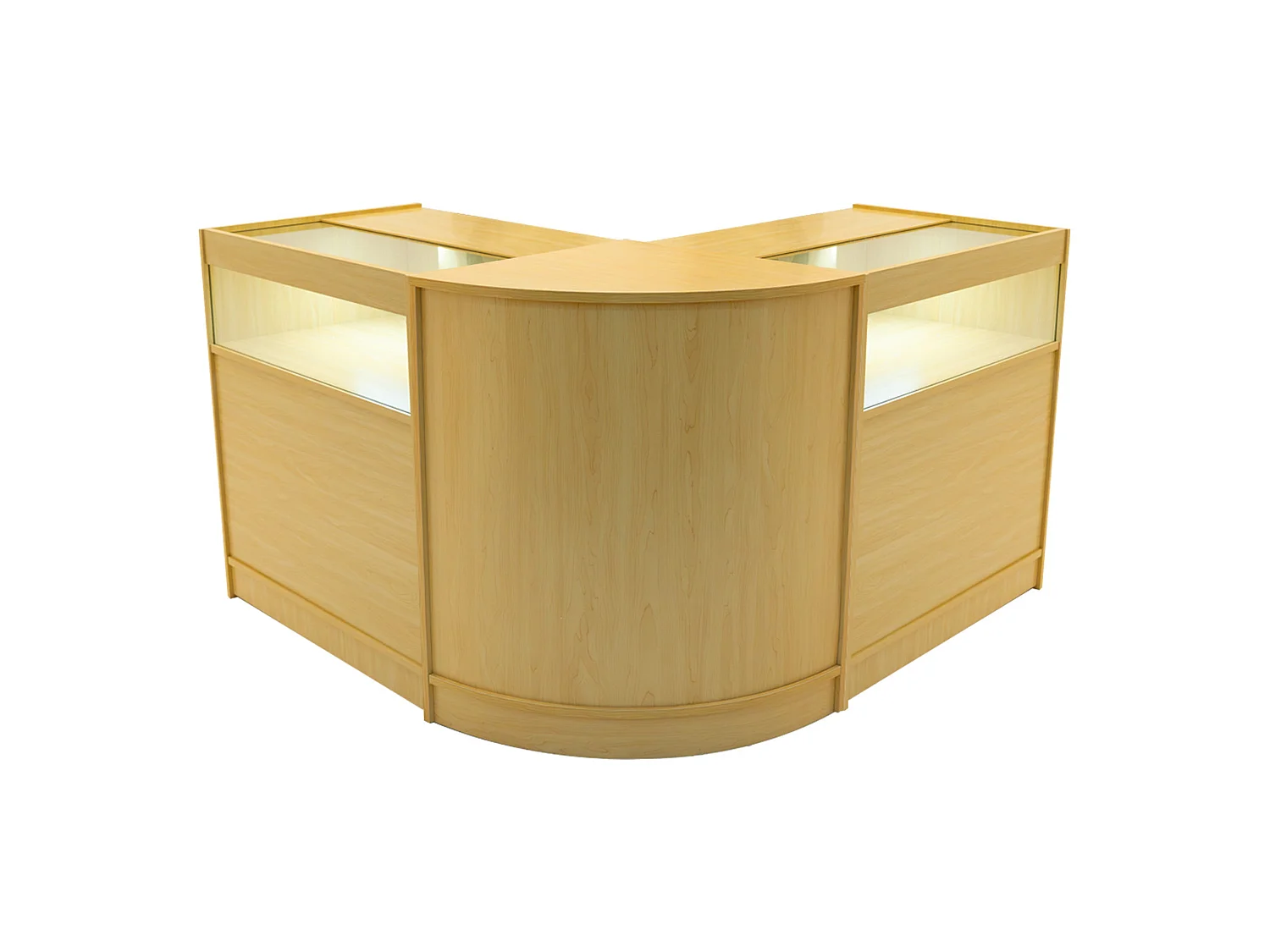 Comptoirs de Vente à LED Ensemble Iris - Érable CM60, 2 x B900