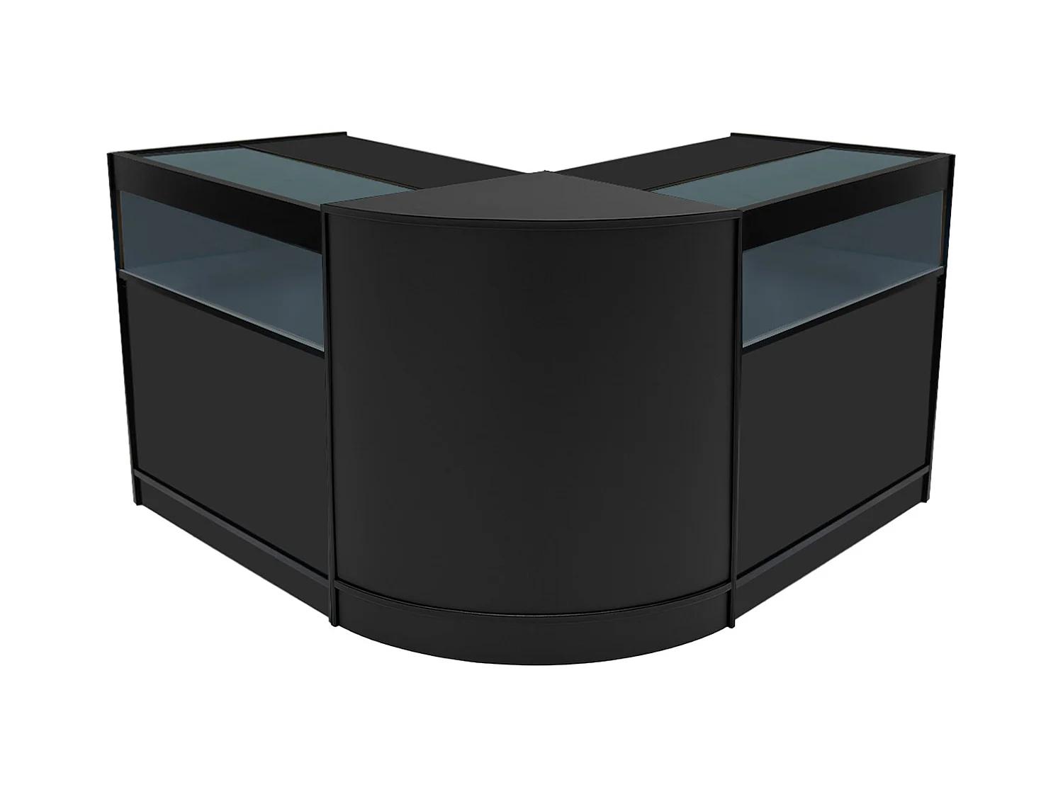 Comptoirs de Vente à LED Ensemble Iris - Noir CM60, 2 x B900