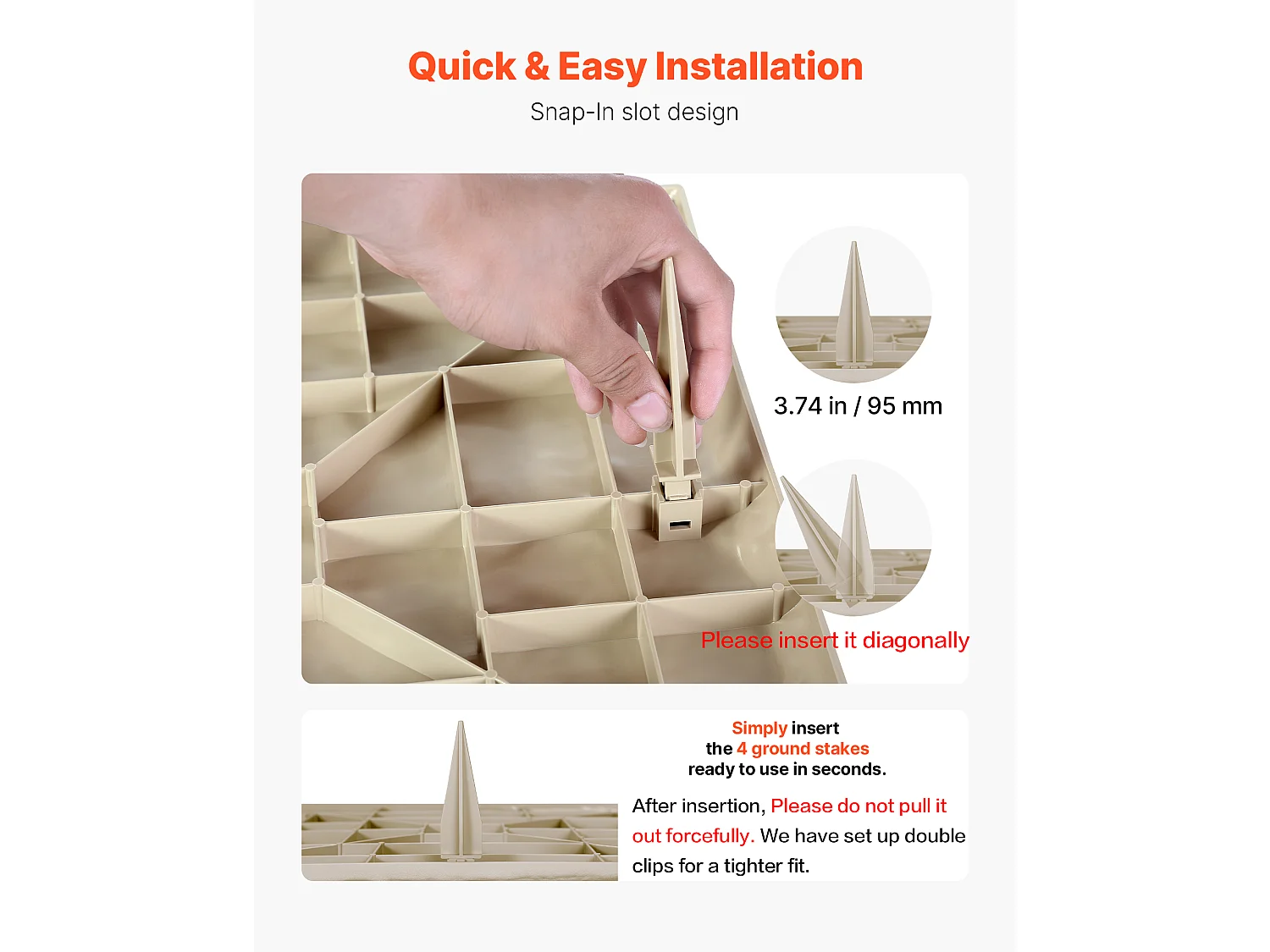 Pietre da Passo Giardino SucceBuy, 8 PCS, Lastre da Passo Giardino, 39,5x39,5 cm, Aspetto Pietra Naturale in Resina PC ABS, Piastrelle per Prato, Terrazza