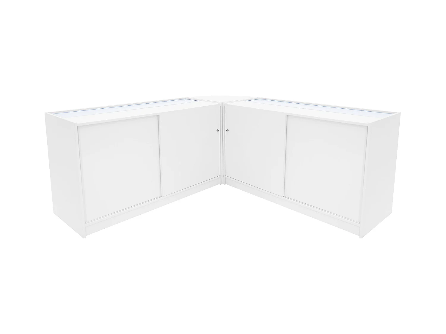 Iris LED Winkel Toonbank Set CM60 & 2 x B1500 - Wit