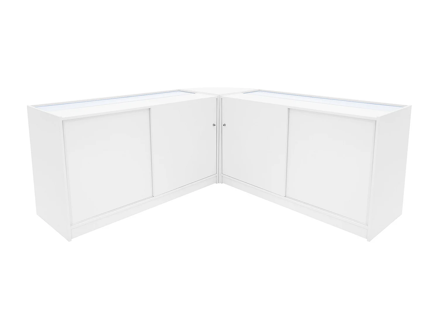 Iris LED Winkel Toonbank Set CM60 & 2 x B1500 - Wit