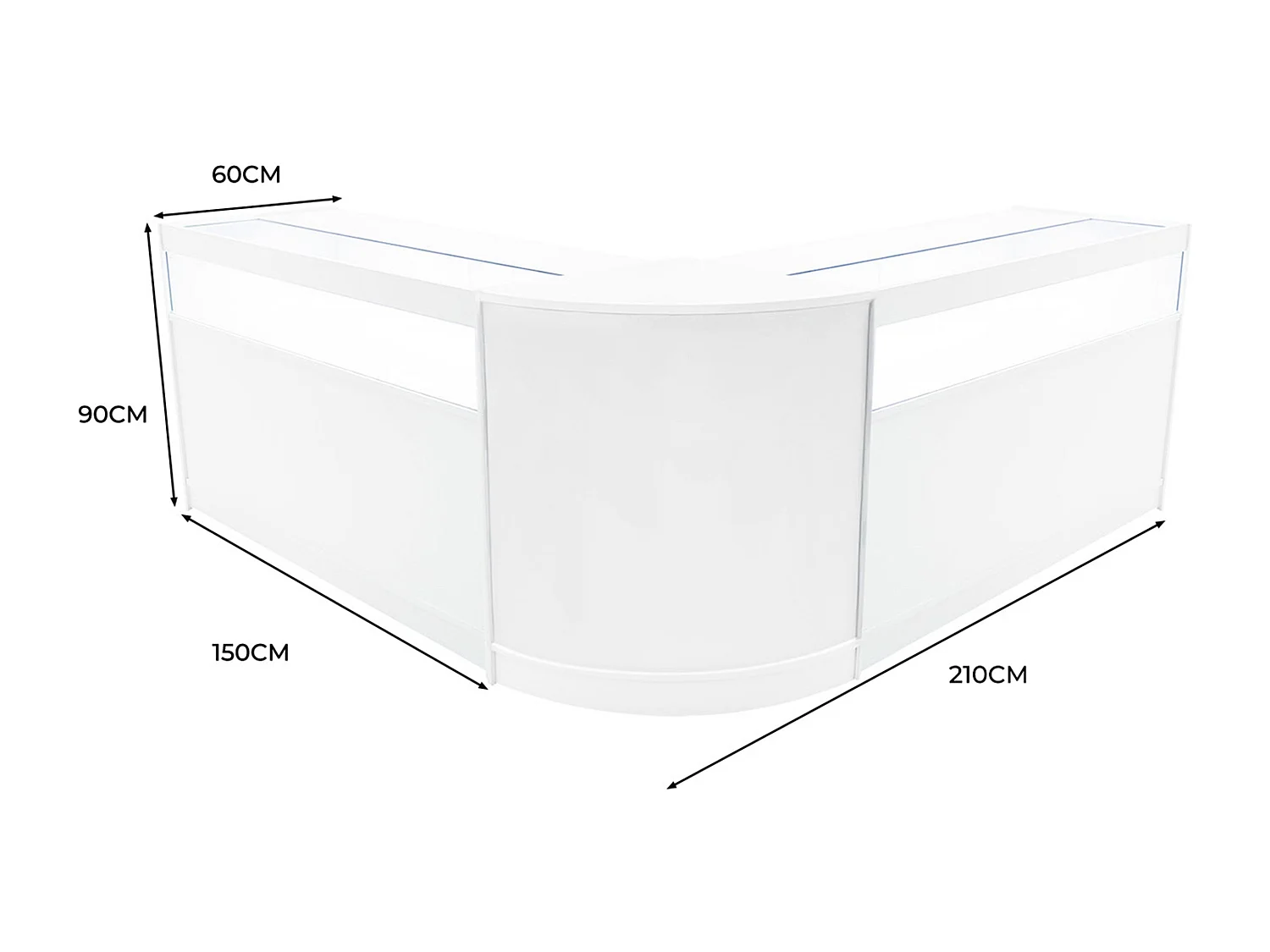 Zestaw oświetlenia sklepowego Iris LED CM60 i 2 x B1500 - biały