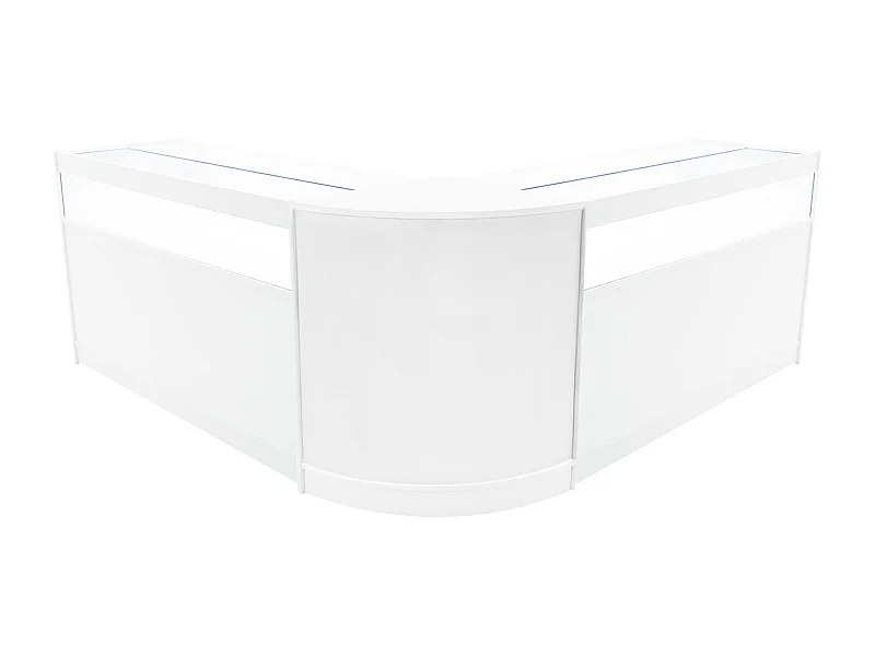 Iris LED Verkaufstheken-Set CM60 + B1500 (2 Stück) – Weiß