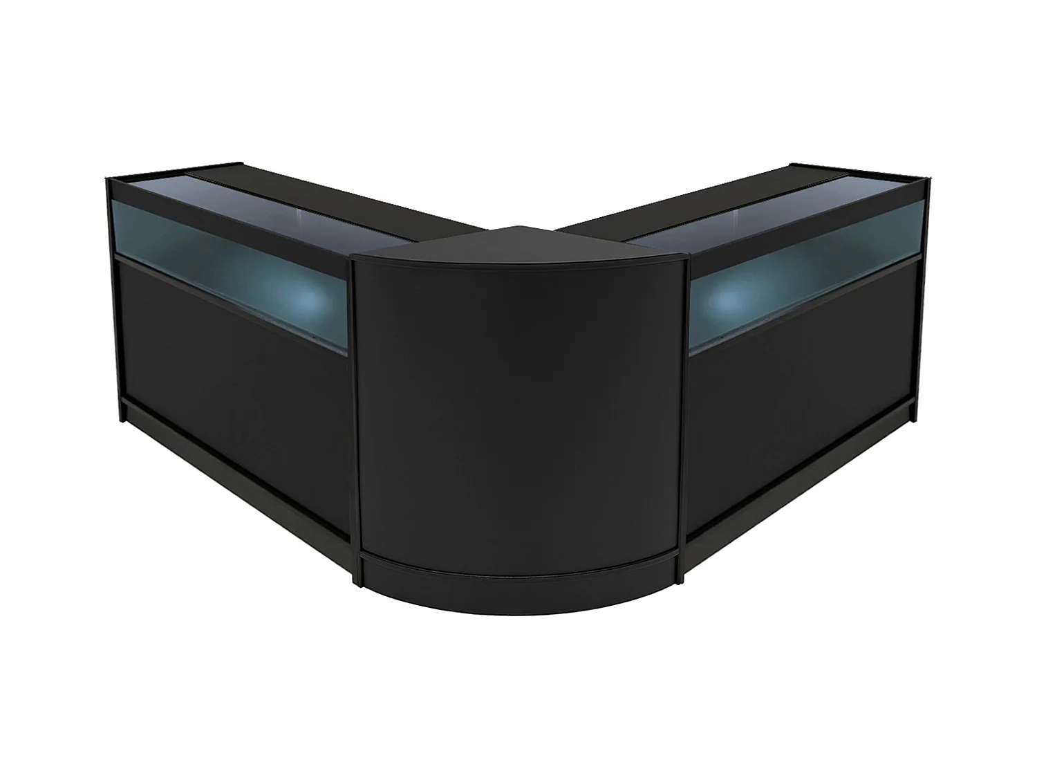 Comptoirs de Vente à LED Ensemble Iris - Noir CM60, 2 x B1200