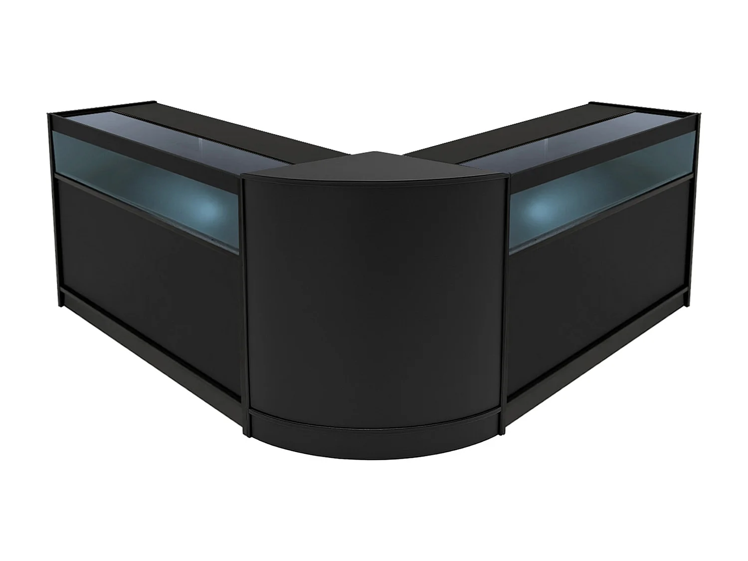Comptoirs de Vente à LED Ensemble Iris - Noir CM60, 2 x B1200