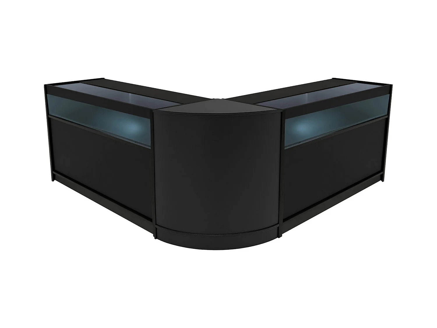 Comptoirs de Vente à LED Ensemble Iris - Noir CM60, 2 x B1500
