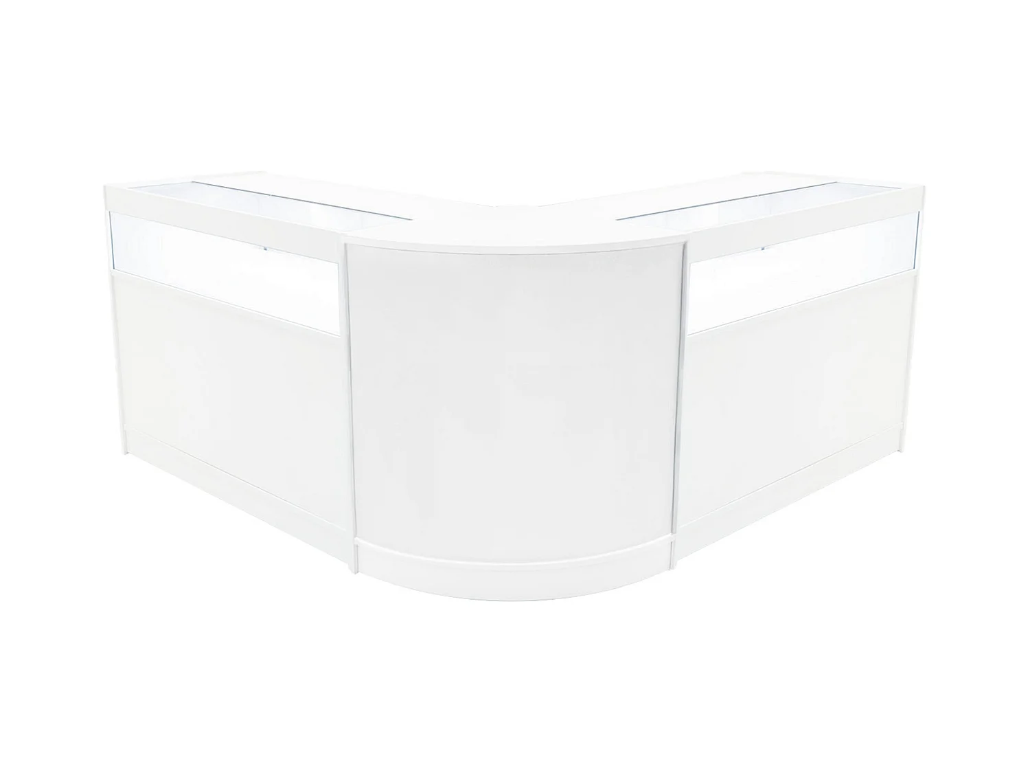 Comptoirs de Vente à LED Ensemble Iris - Blanc CM60, 2 x B1200