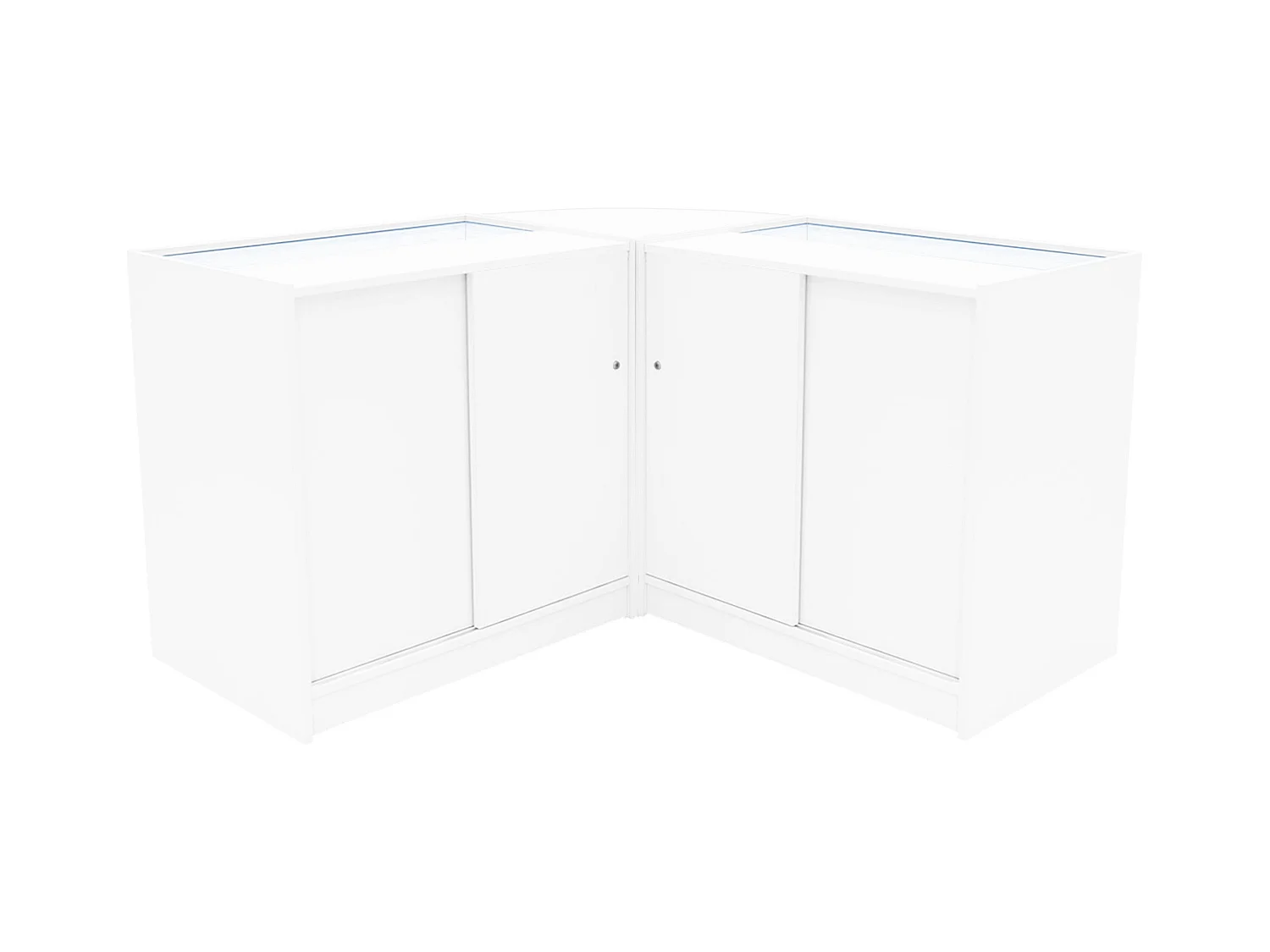 Iris LED Winkel Toonbank Set CM60 & 2 x B900 - Wit