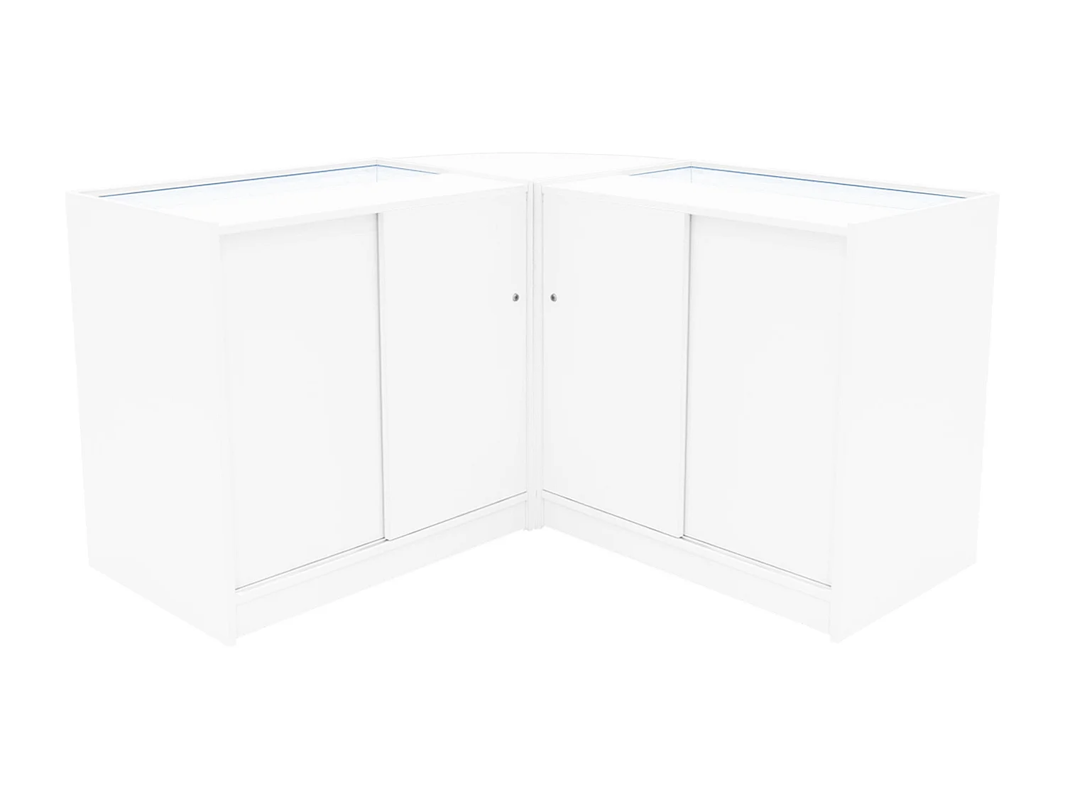 Iris LED Winkel Toonbank Set CM60 & 2 x B900 - Wit