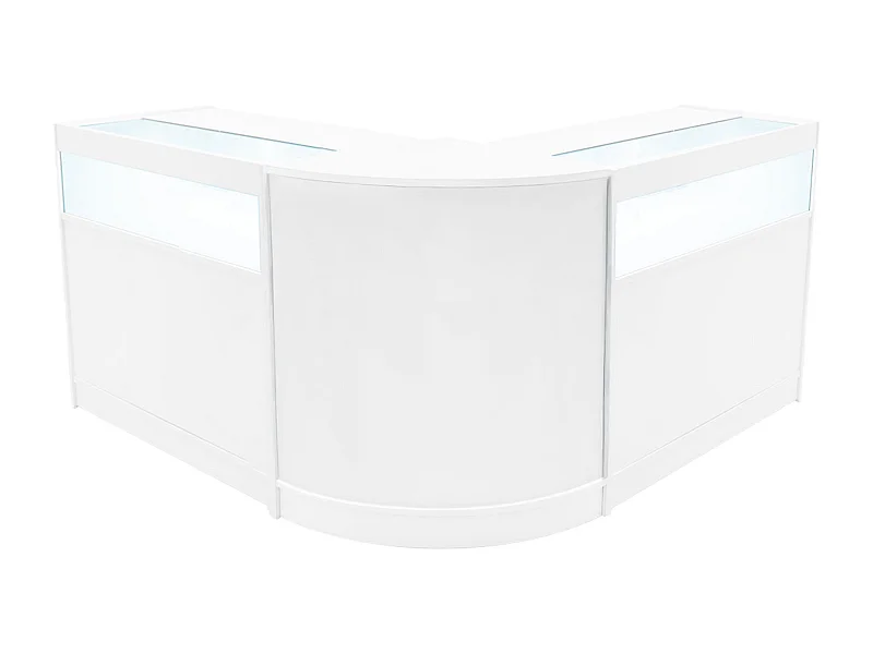 Set Banconi Negozio Iris LED B900 CM60 Bianco con Vetrina e Serratura