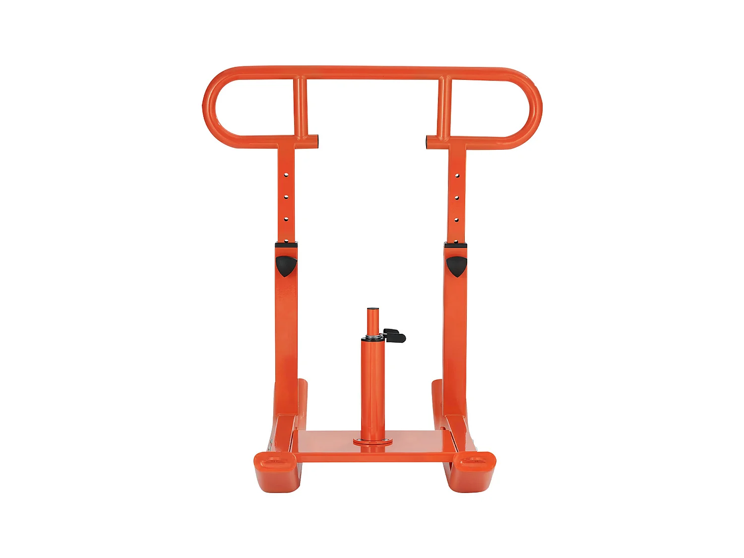 Kraftschlitten aus Stahl SucceBuy, Krafttrainingsgerät, mit Höhenverstellbarem Griff, Schieben und Ziehen, für Fitness, Orange