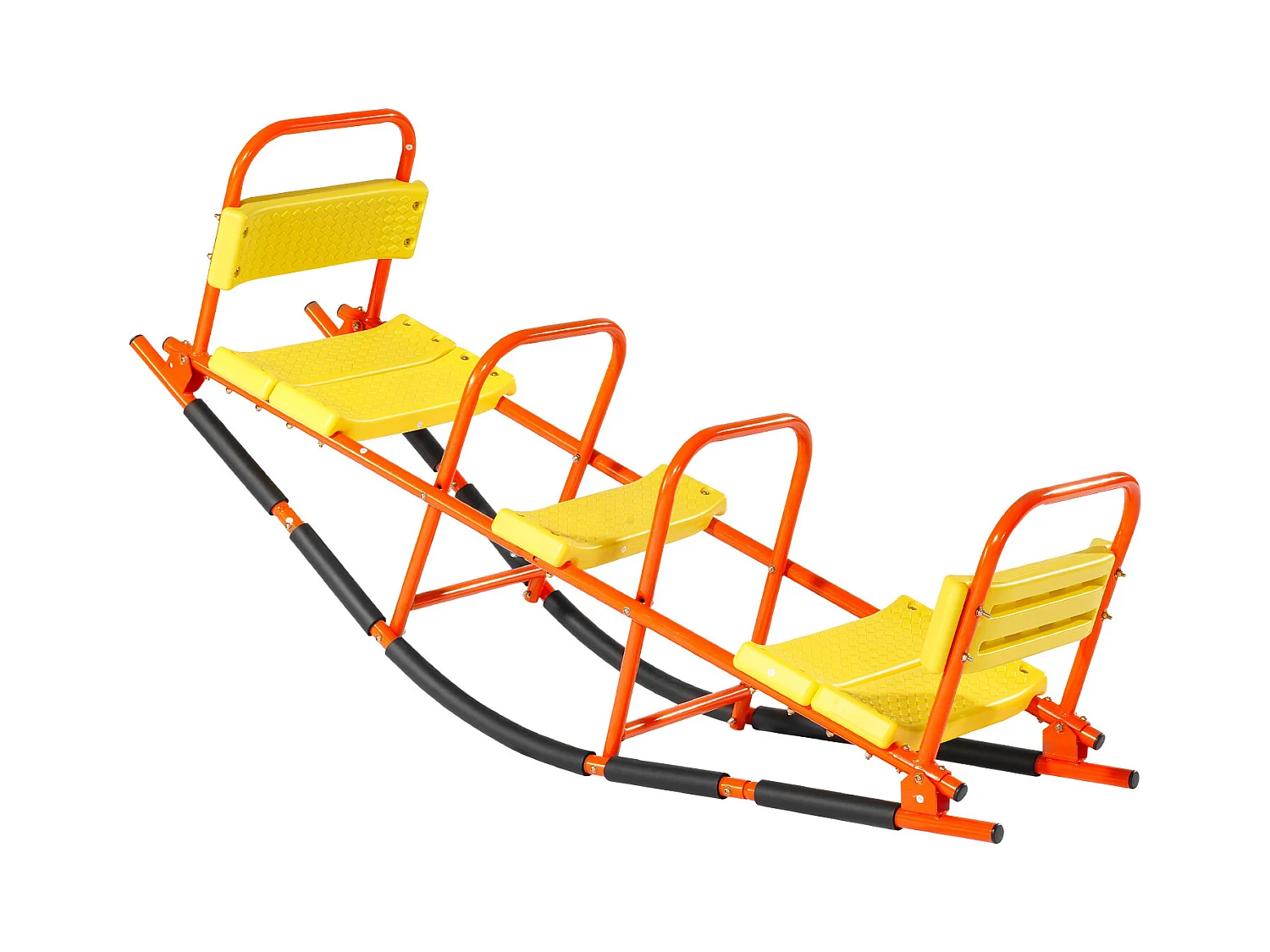 Balanço de Balancim SucceBuy, Capacidade de Carga 90,7 kg, com Pegas, Assentos Largos com Encosto, para Relvado, Jardim, para 2 Crianças com 3 Anos ou Mais