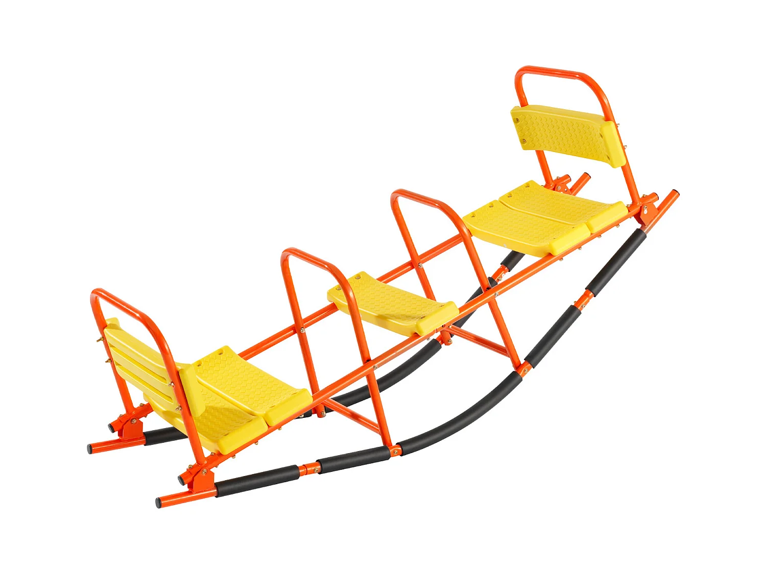 Balanço de Balancim SucceBuy, Capacidade de Carga 90,7 kg, com Pegas, Assentos Largos com Encosto, para Relvado, Jardim, para 2 Crianças com 3 Anos ou Mais