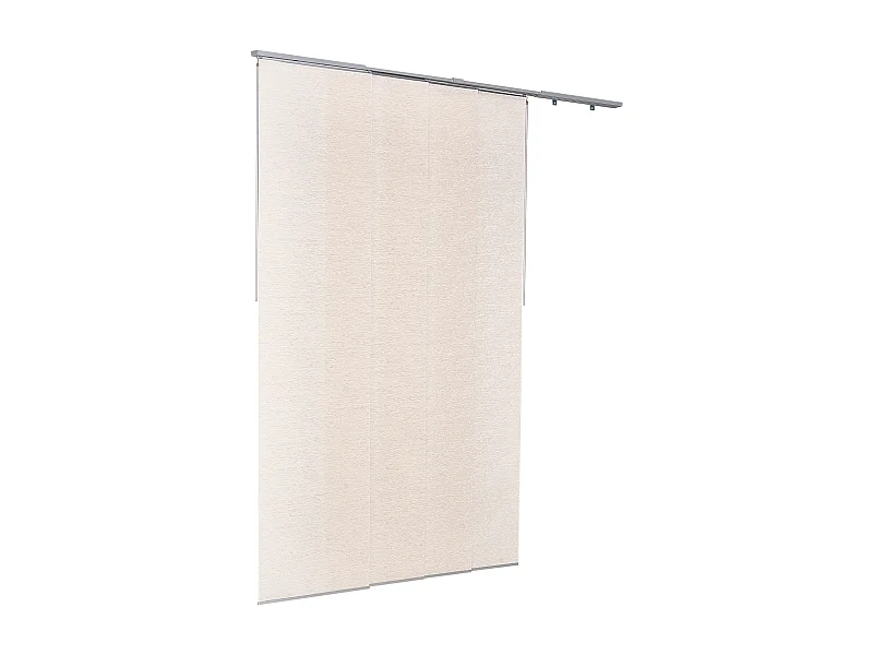 Tenda a Pannelli SucceBuy su Binario Estensibile, Larghezza 116-218 cm, Pannello Giapponese Verticale Regolabile fino a 243 cm di Altezza, Marrone Chiaro