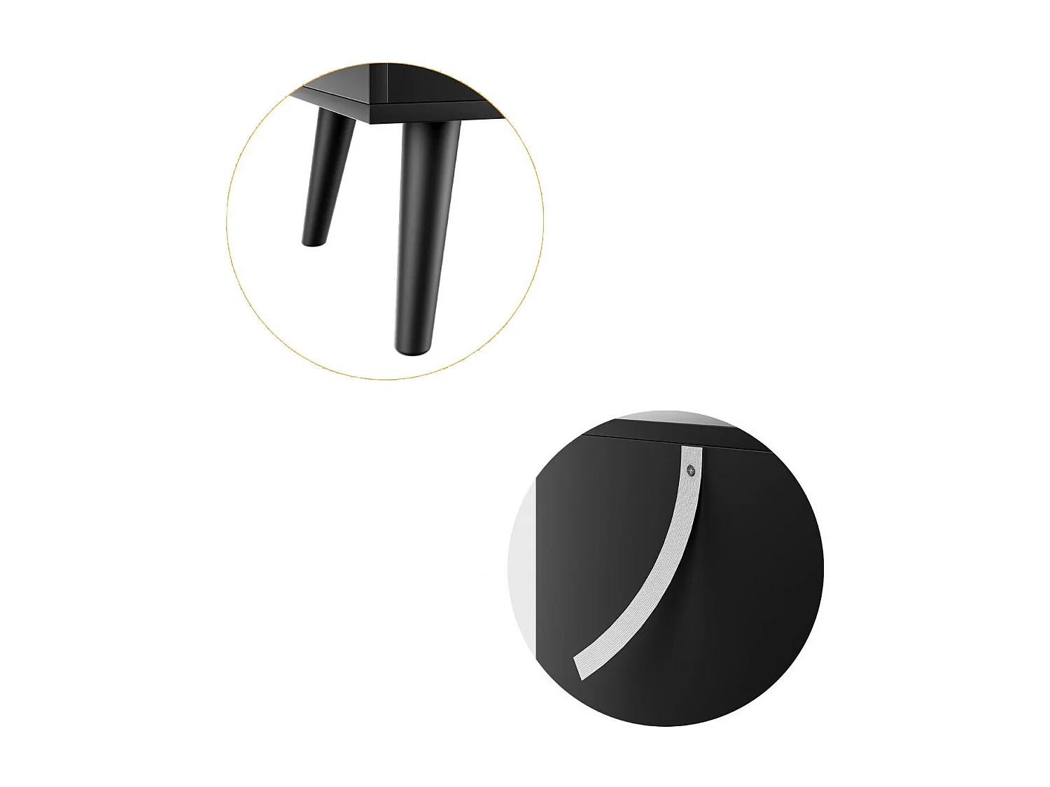 Nachttisch mit 2 Schubladen Beistelltisch mit Massivholzbeinen 45 x 39,5 x 62 cm Eiche