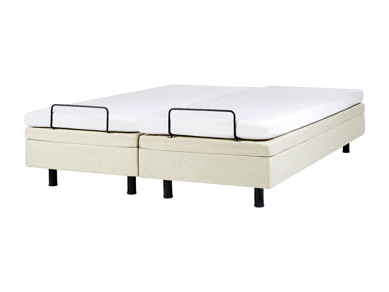 Letto regolabile senza testiera Tessuto DUKE II 180 x 200 cm Beige