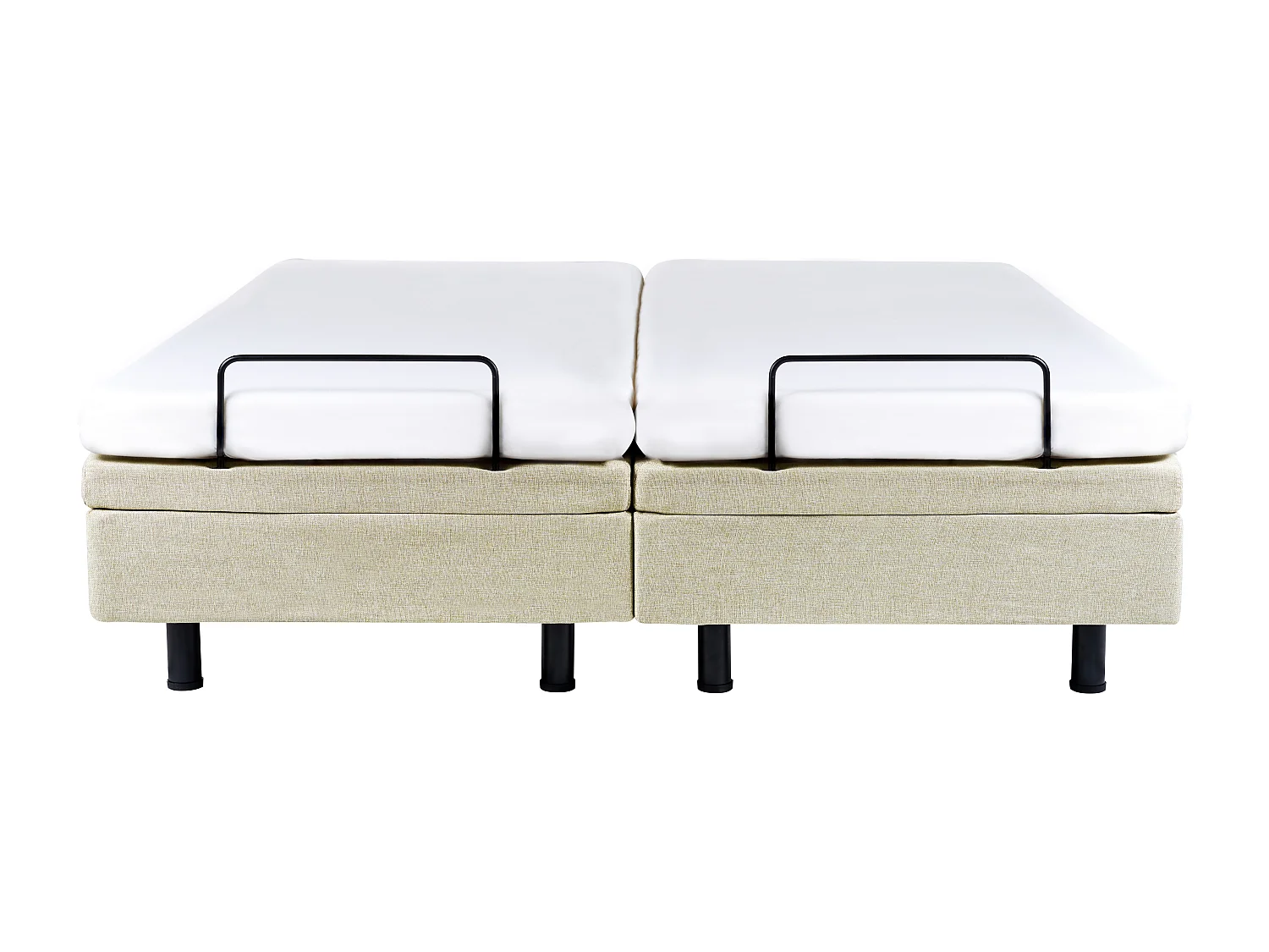 Letto regolabile senza testiera Tessuto DUKE II 180 x 200 cm Beige