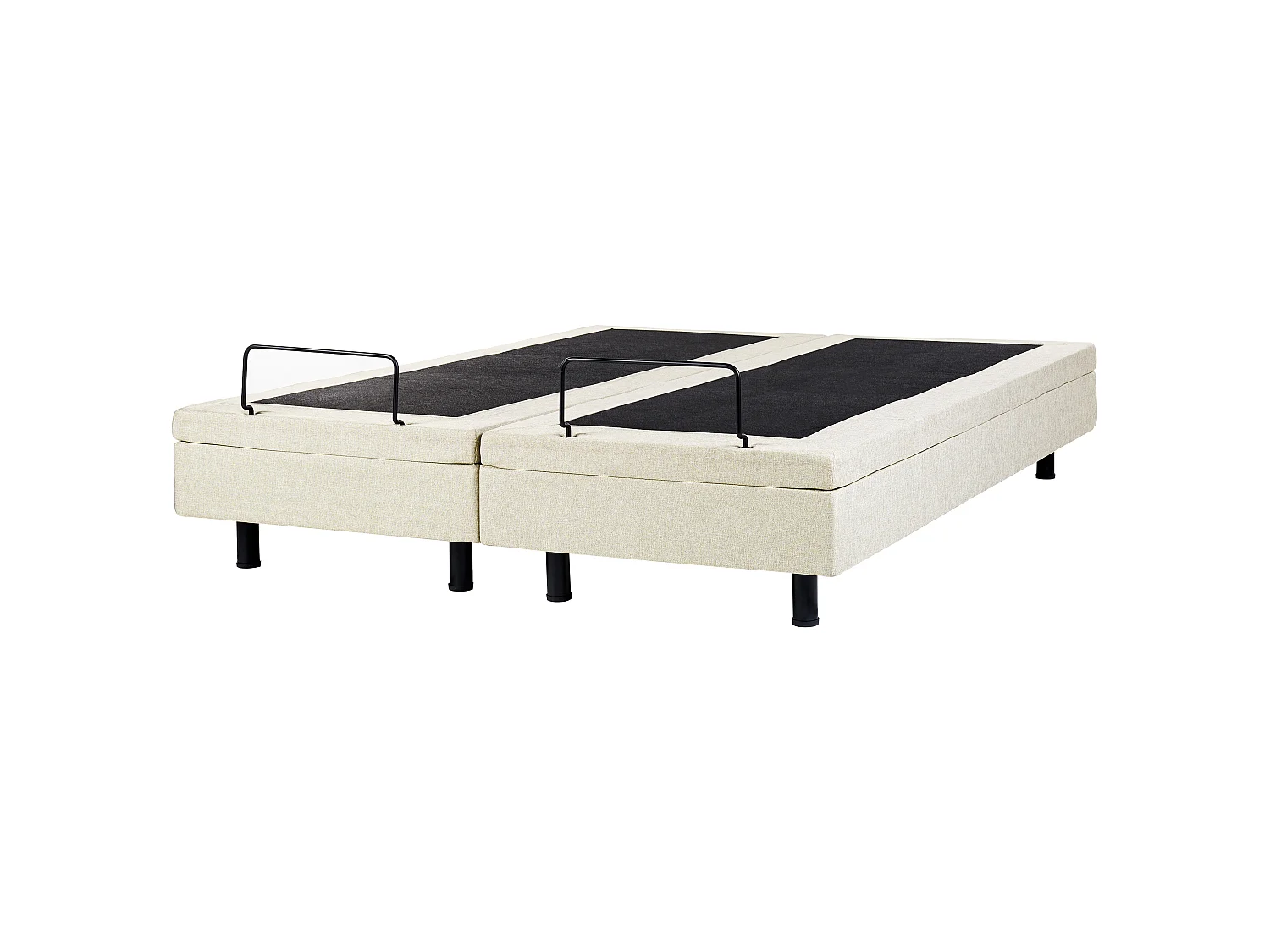 Adjustable Bed without Headboard Fabric CASTELLAN 180 x 200 cm (EU Super King) Beige