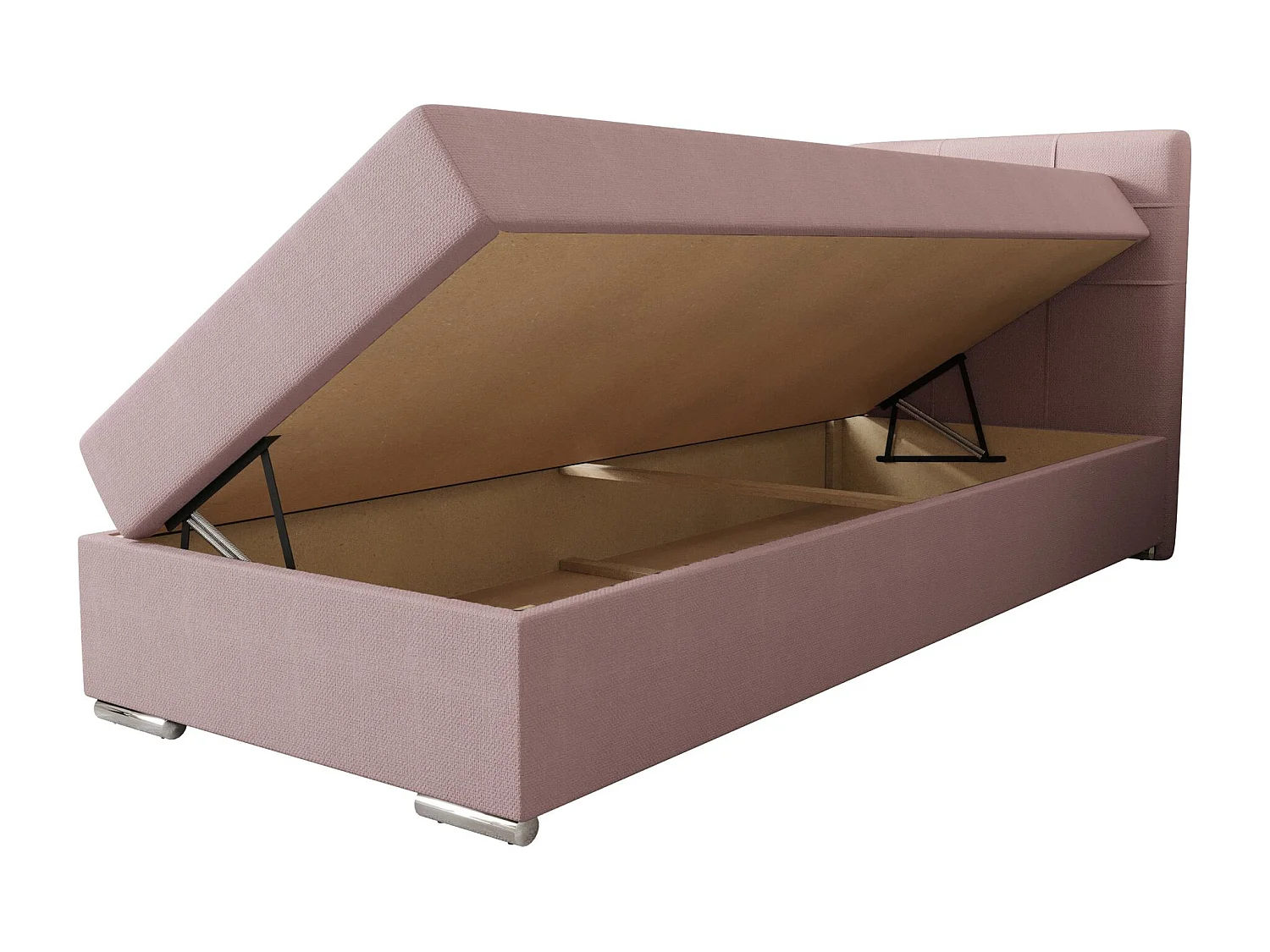 BEDANTE Łóżko kontynentalne ZILANO1 80x200 Cosmic 14 różowy Strona otwierania prawe