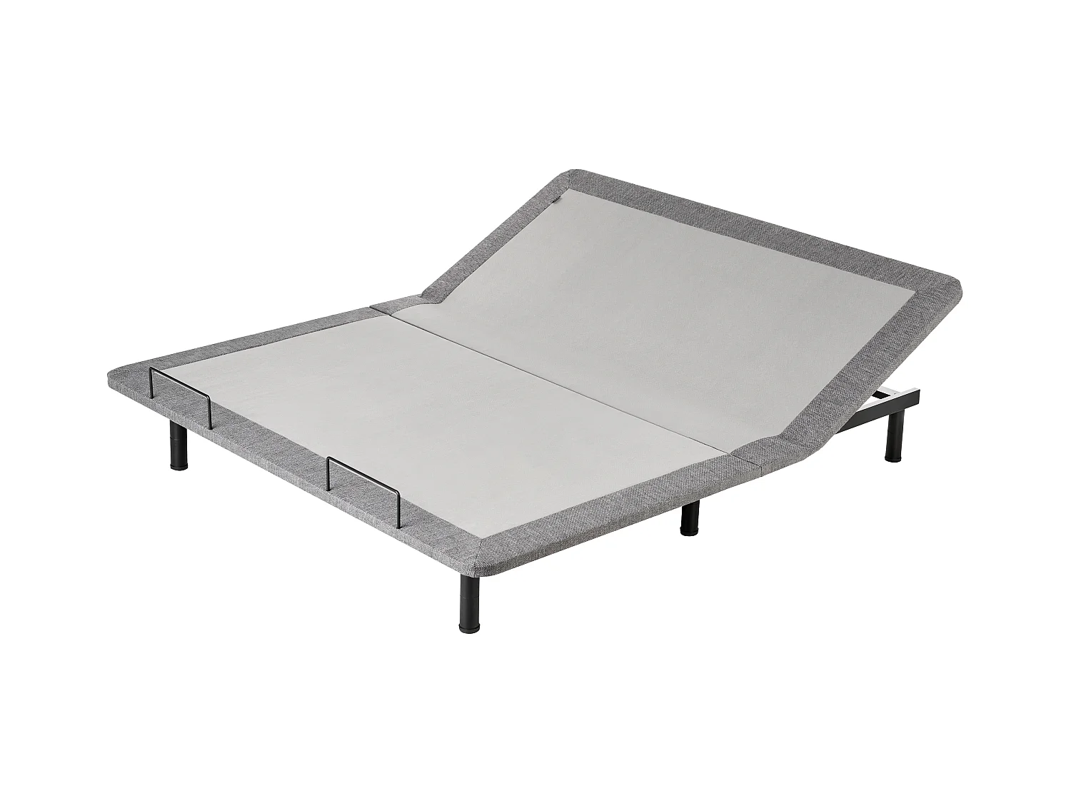 Base de cama eletricamente ajustável BRUNOY 180 x 200 cm Cinzento