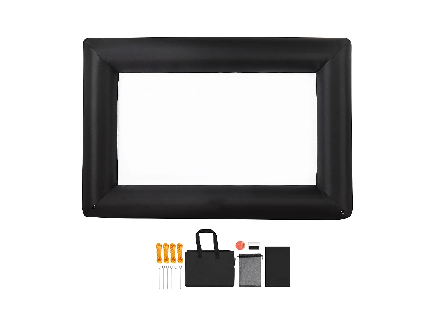 Écran de Projection Gonflable SucceBuy, Matériau 600D, Portable avec Sac de Rangement, Format 16:9, Idéal pour Home Cinéma, 378 x 160 x 317 cm
