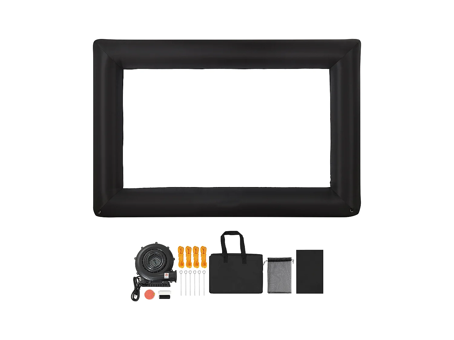 Écran de Projection Gonflable SucceBuy, Fabriqué en Matériau 600D Durable, Comprenant un Sac de Rangement Portable, Format 16:9, 409 x 160 x 272 cm