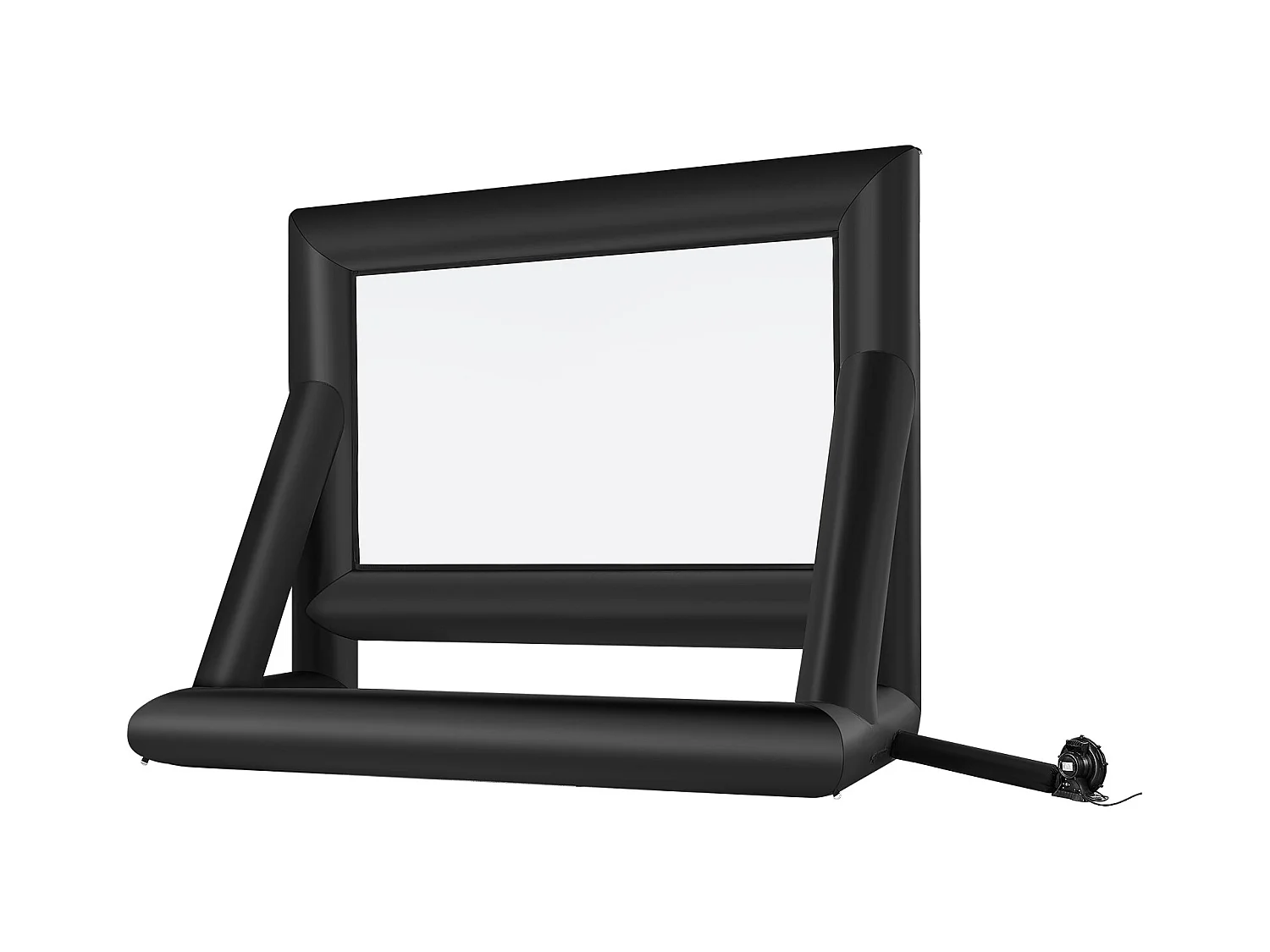 Nadmuchiwany Ekran do Projekcji SucceBuy, Wykonany z Wytrzymałego Materiału 600D, Wraz z Przenośnym Pokrowcem, Format 16:9, 413 x 160 x 330 cm