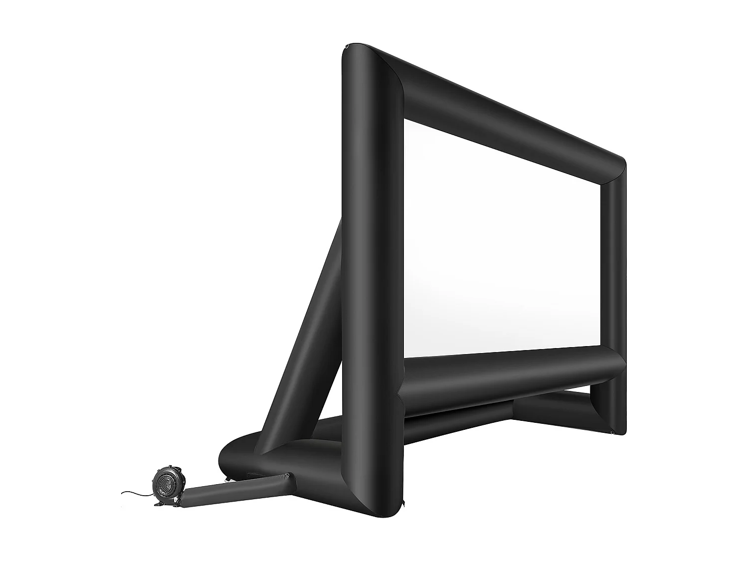 Écran de Projection Gonflable SucceBuy, Fabriqué en Matériau Robuste 600D, Y Compris Sac de Rangement Portable, Format 16:9, 413 x 160 x 330 cm