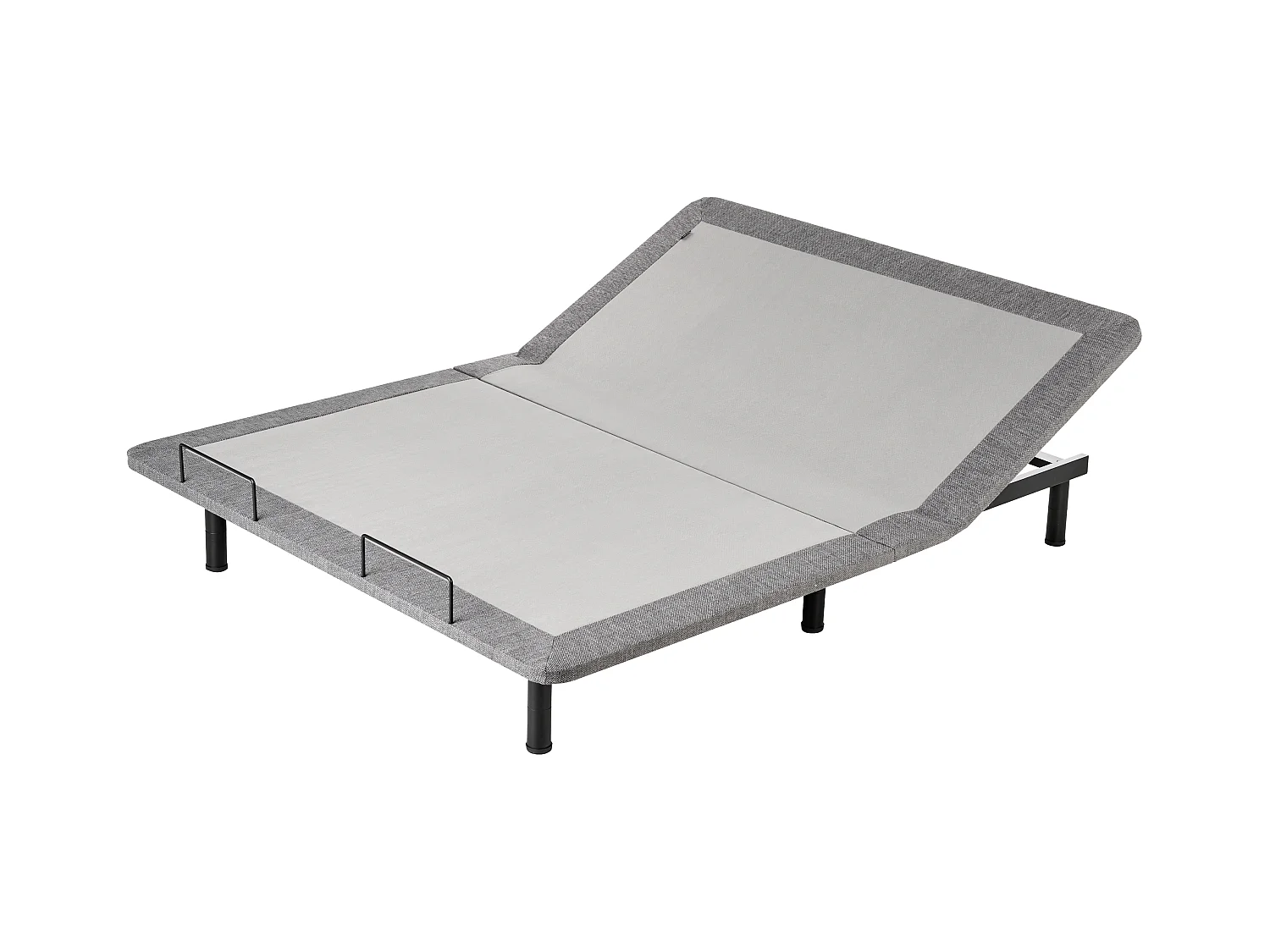 Sommier réglable électrique BRUNOY 160 x 200 cm Gris