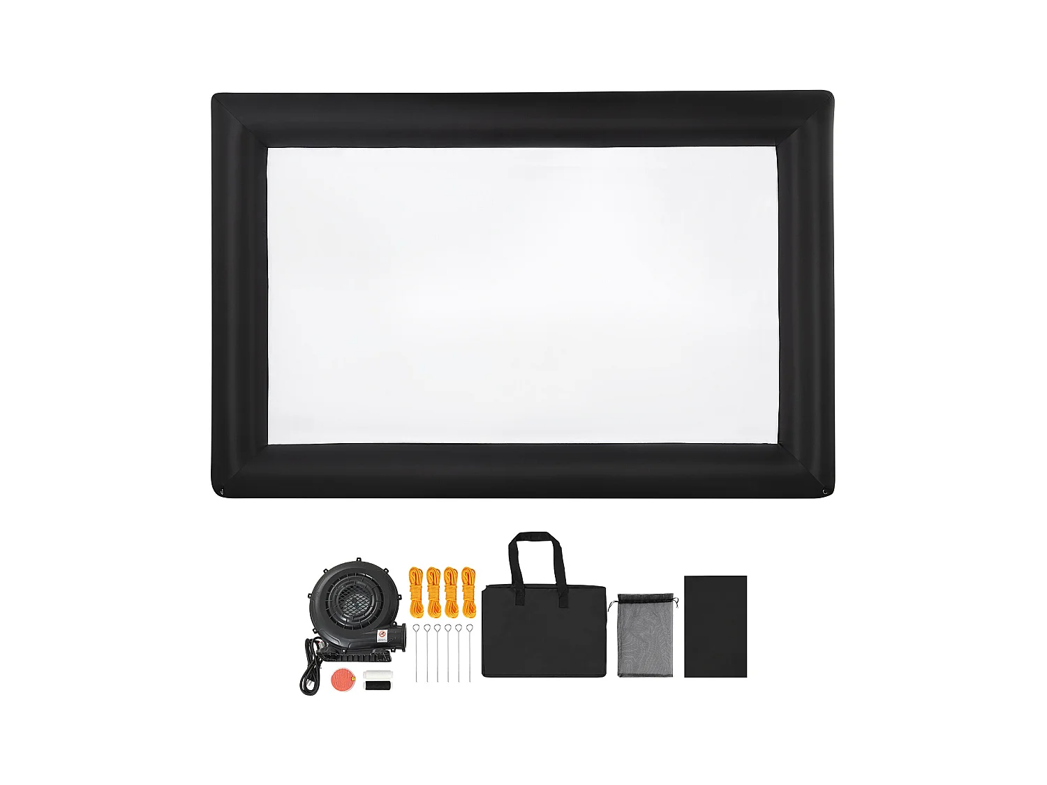 Écran de Projection Gonflable SucceBuy, Fabriqué en Matériau 600D Durable, Comprenant un Sac de Rangement Portable, Format 16:9, 409 x 160 x 272 cm