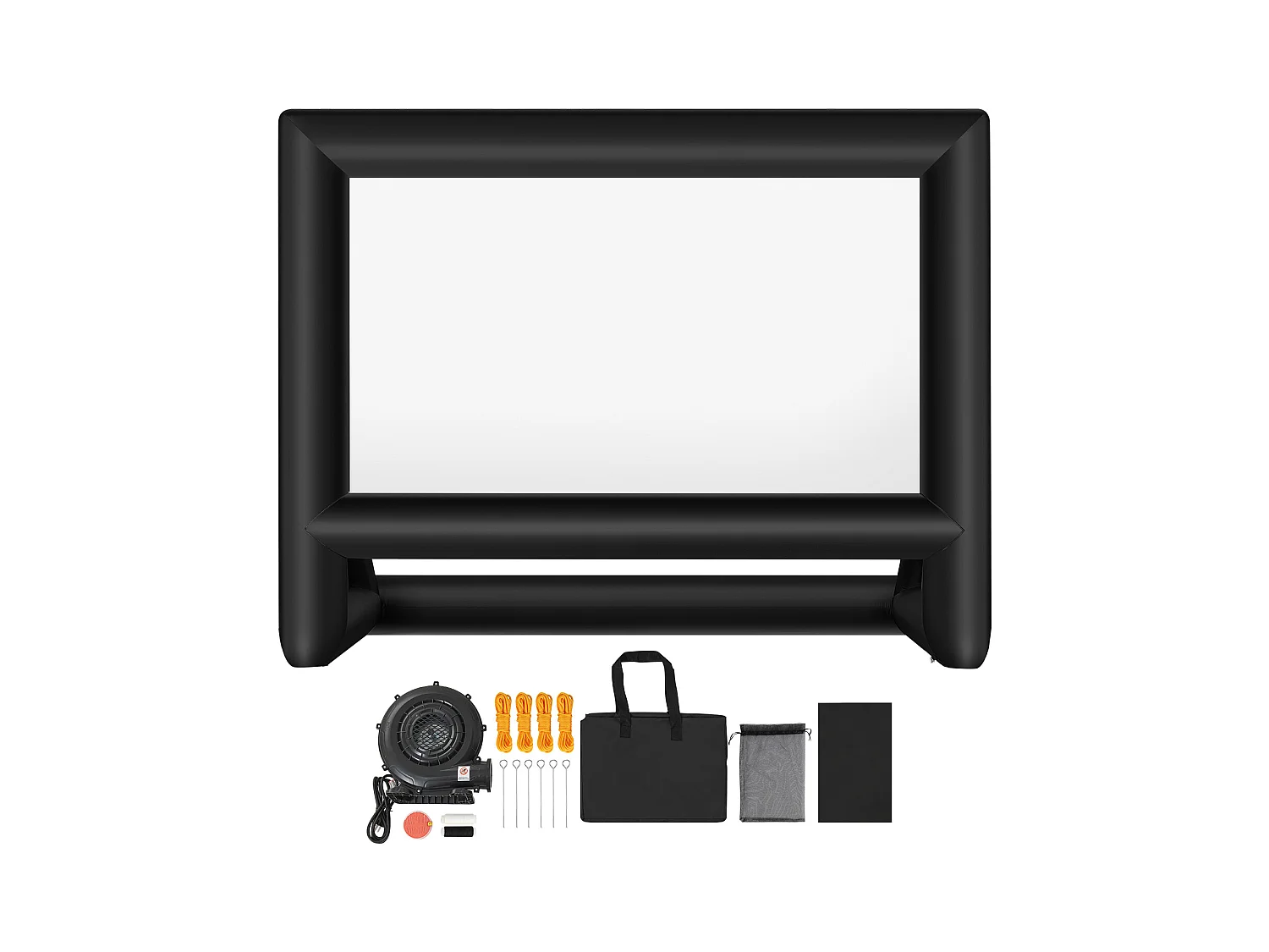 Écran de Projection Gonflable SucceBuy, Matériau 600D, Portable avec Sac de Rangement, Format 16:9, Idéal pour Home Cinéma, 476 x 200 x 378 cm