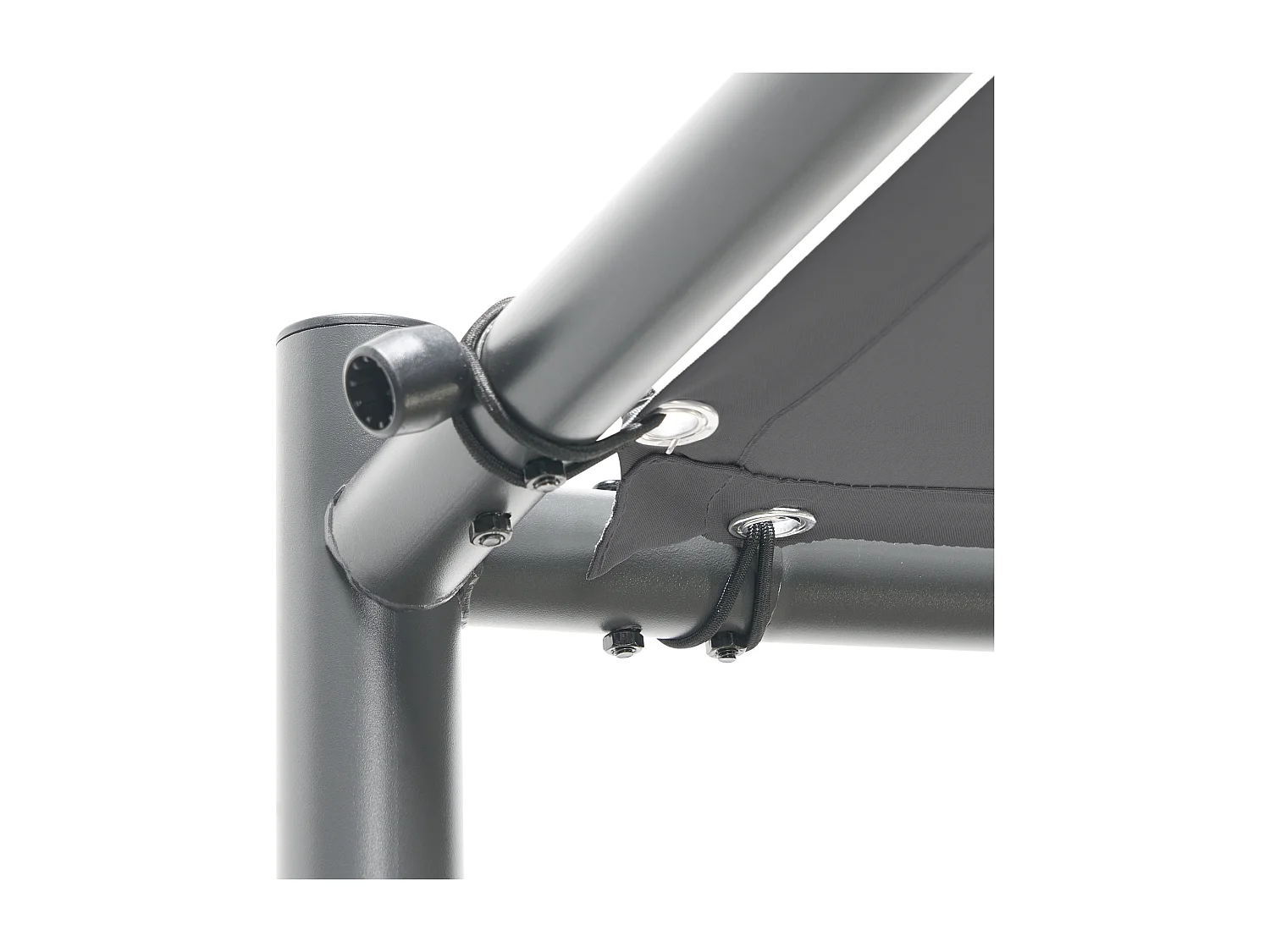 Tonnelle de jardin VIMINO Métal 282 cm 294 cm Gris foncé